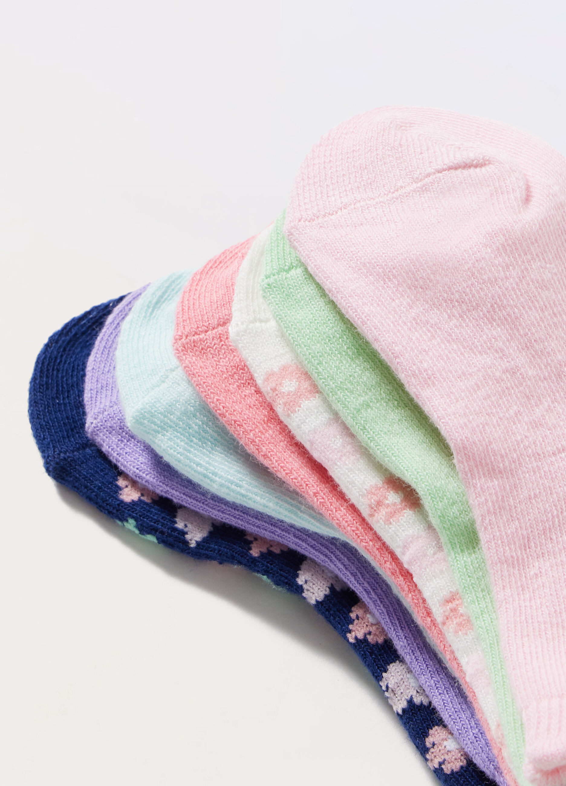 Pack 7 calzini corti misto cotone neonata_1