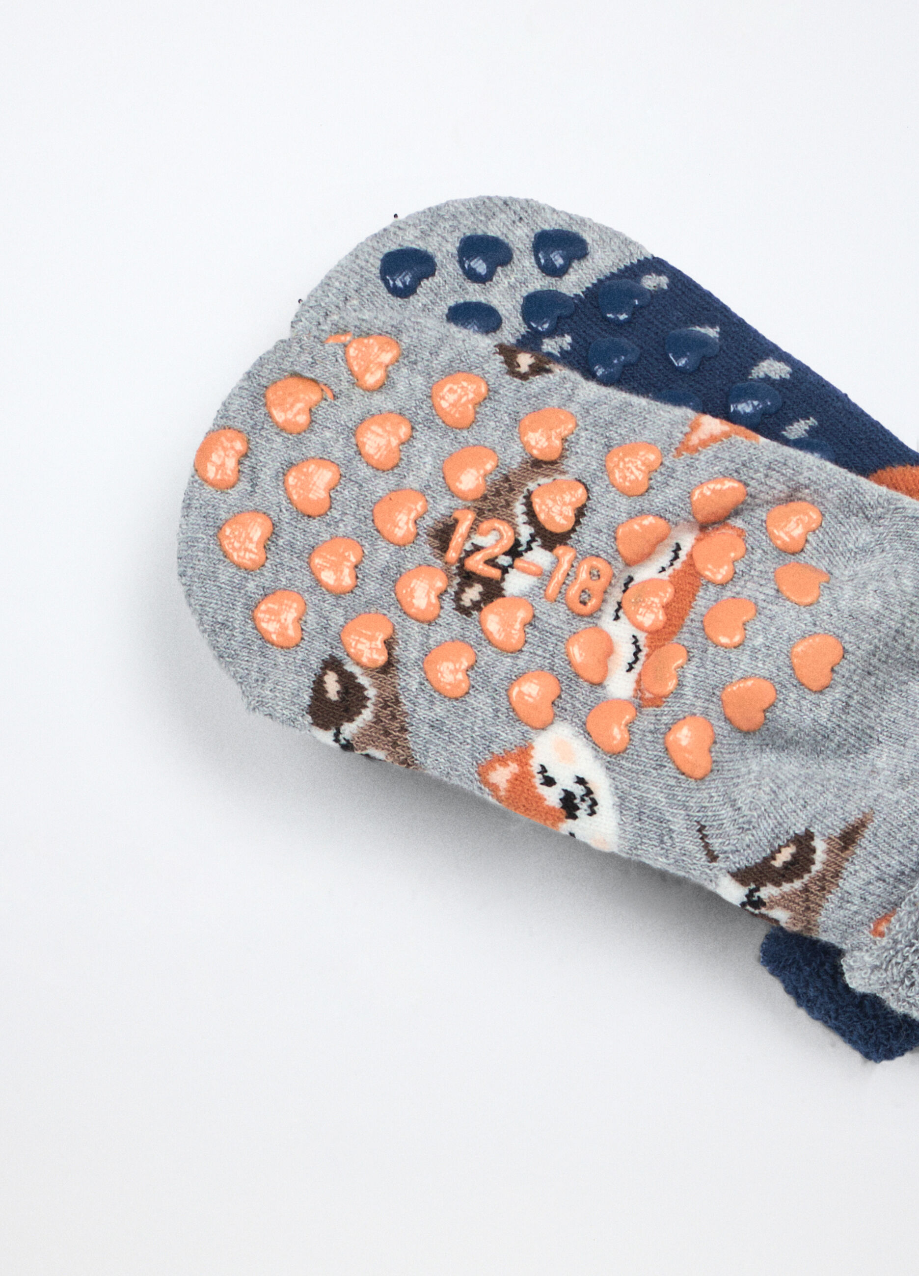 Pack 2 calzini antiscivolo in spugna neonato_2