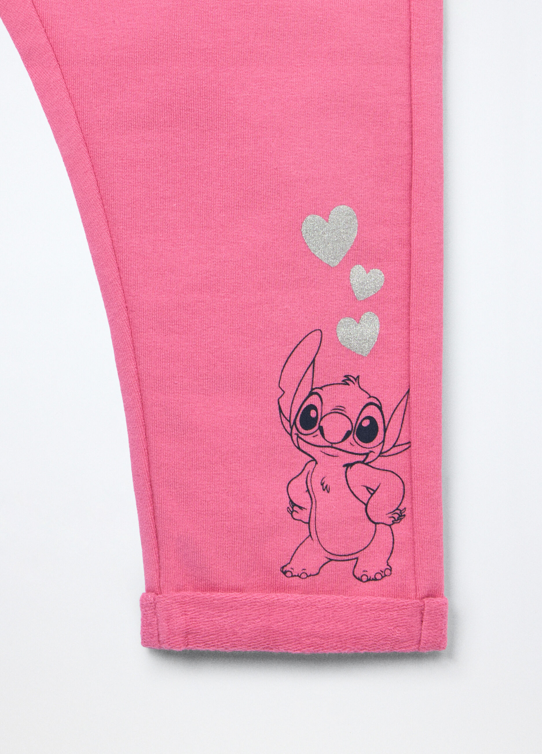 Jogging set in jersey di cotone stretch neonata_3