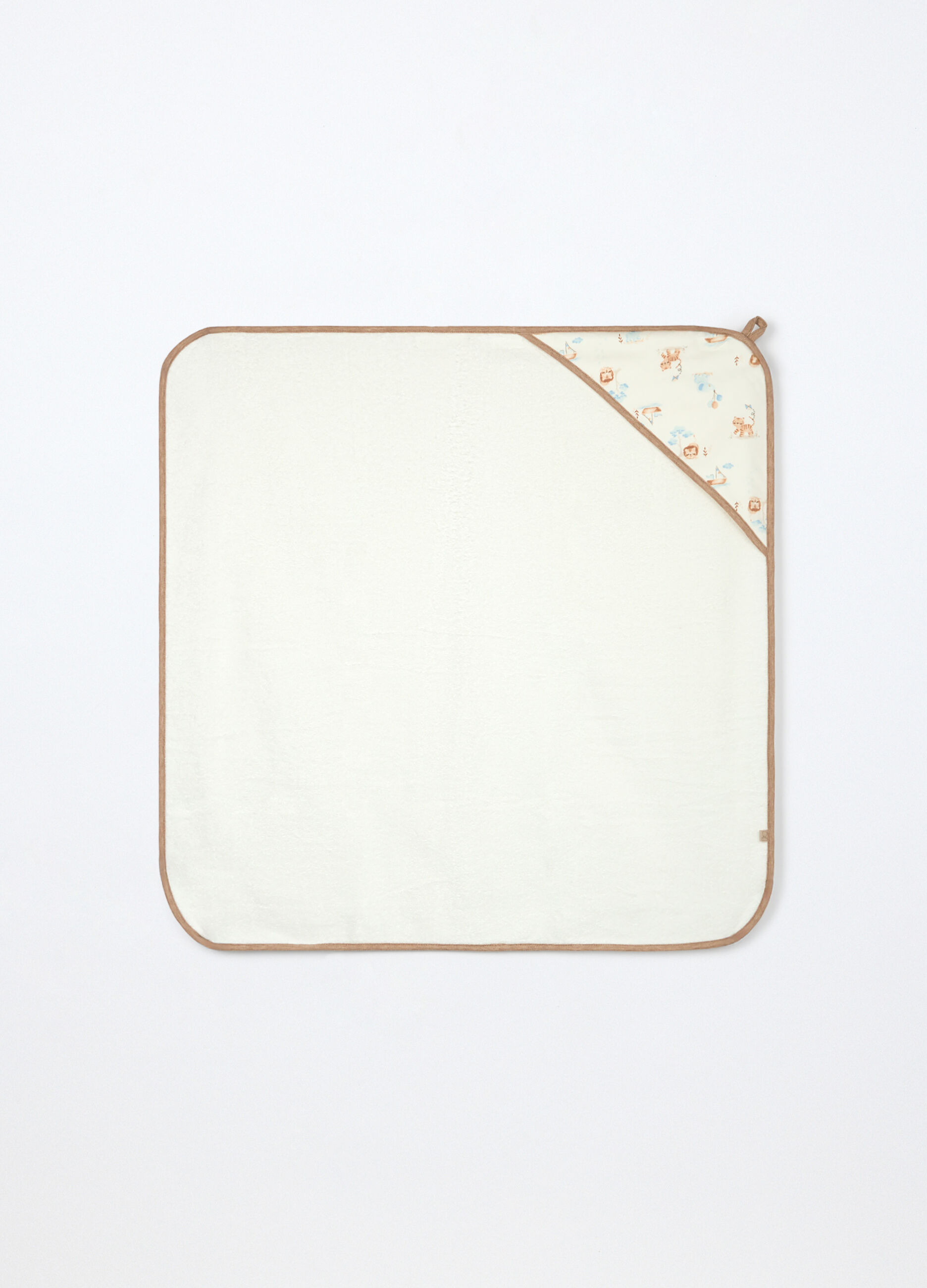 Asciugamano con angolo in spugna di puro cotone_0