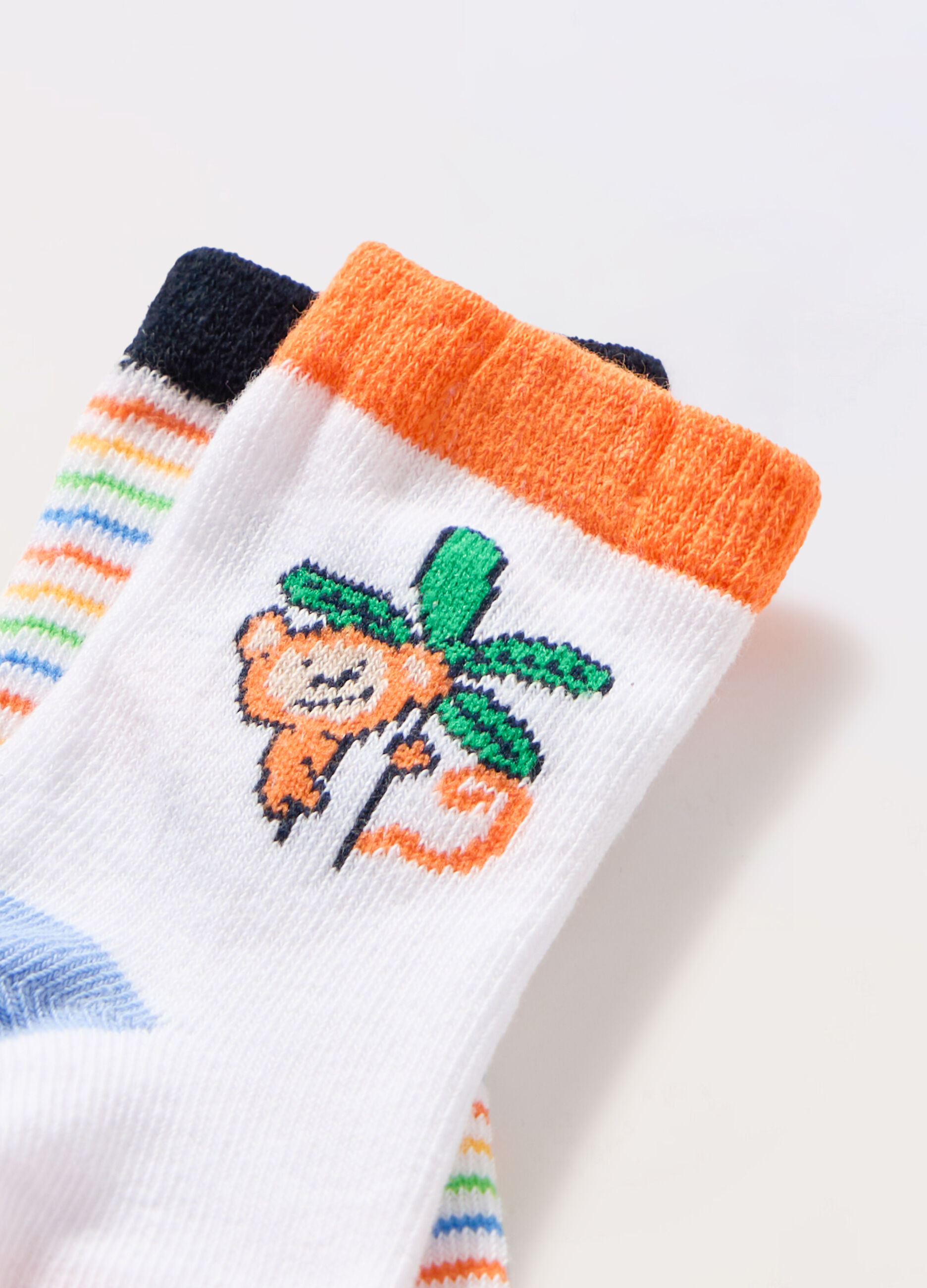 Pack 2 calze corte in poli-cotton _1