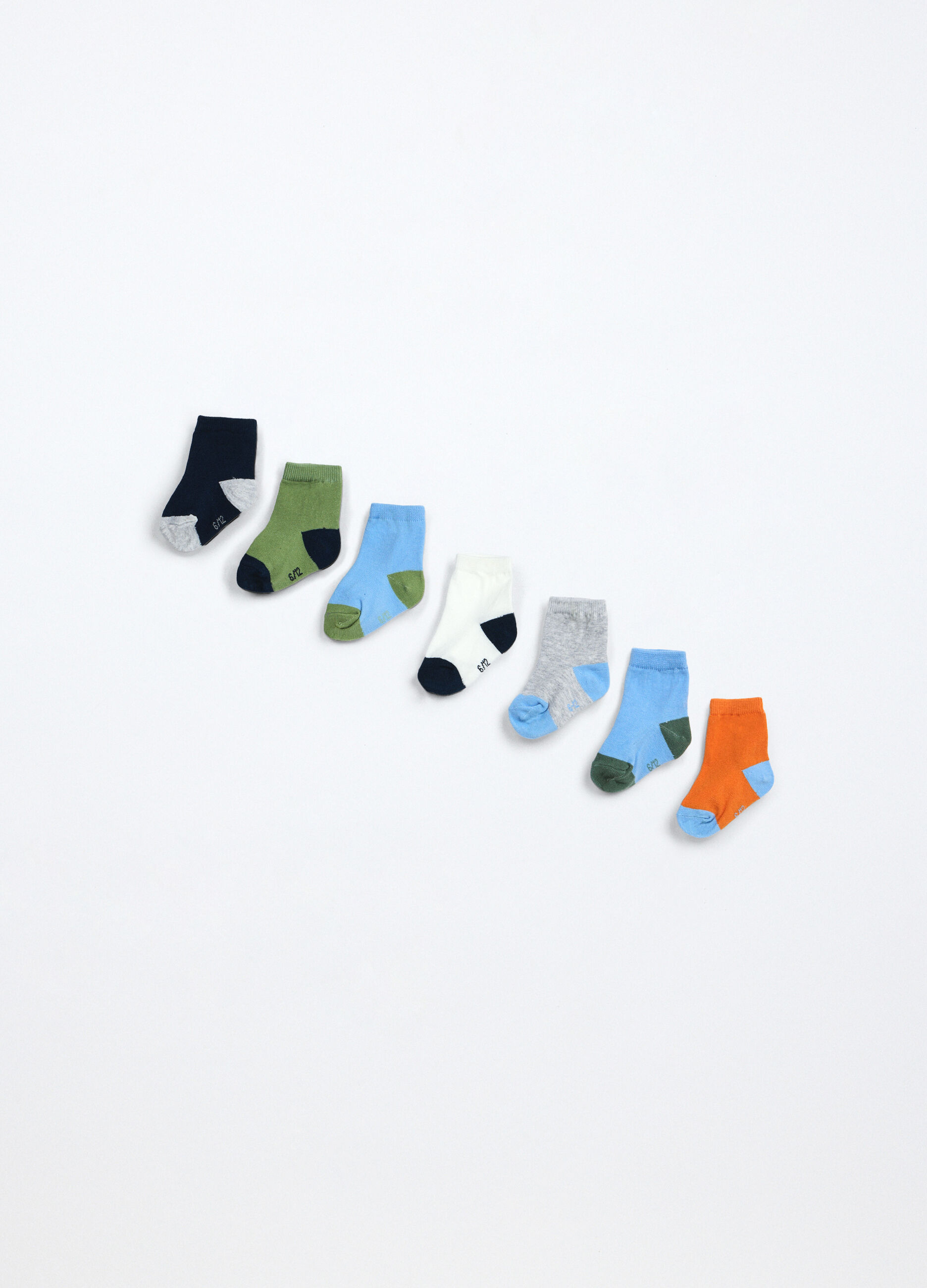 Pack7 calze corte misto cotone neonato_1