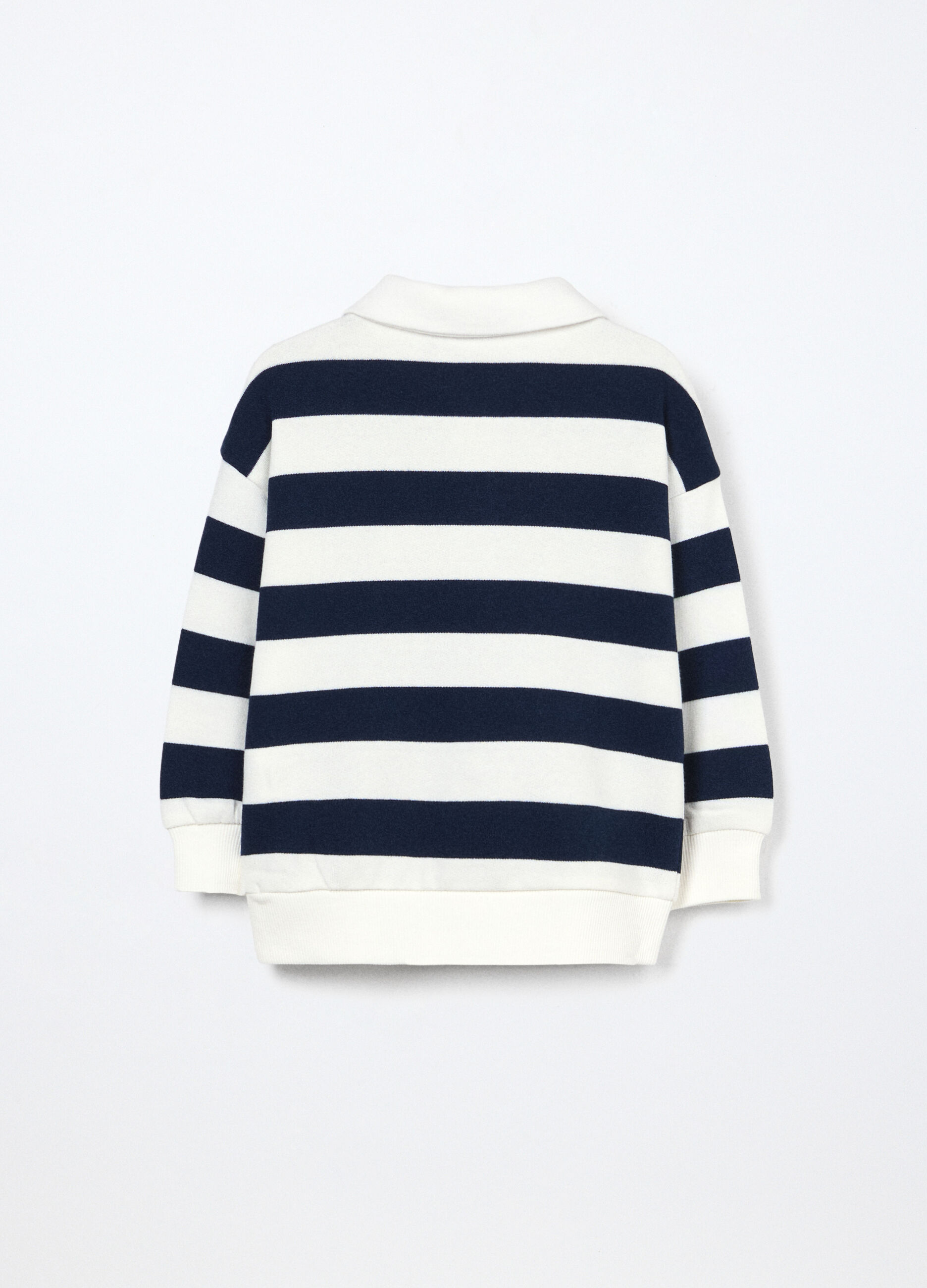 Polo in french terry di puro cotone neonato_1