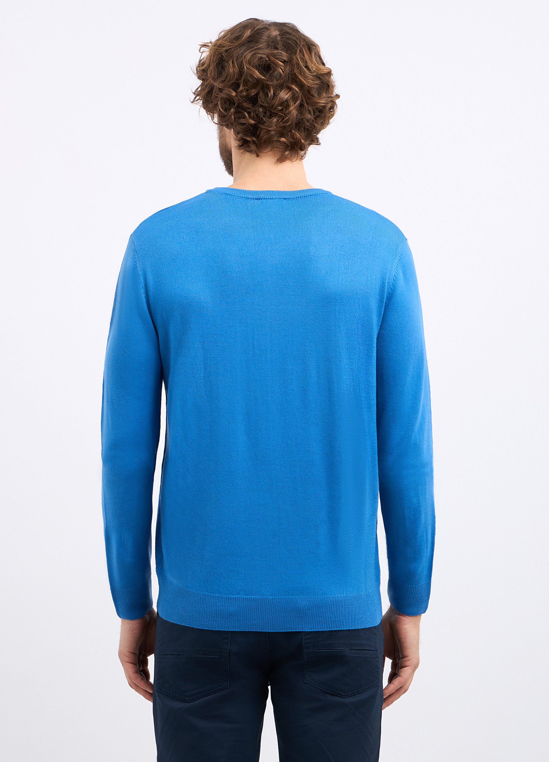 Tricot con scollo a V uomo_1