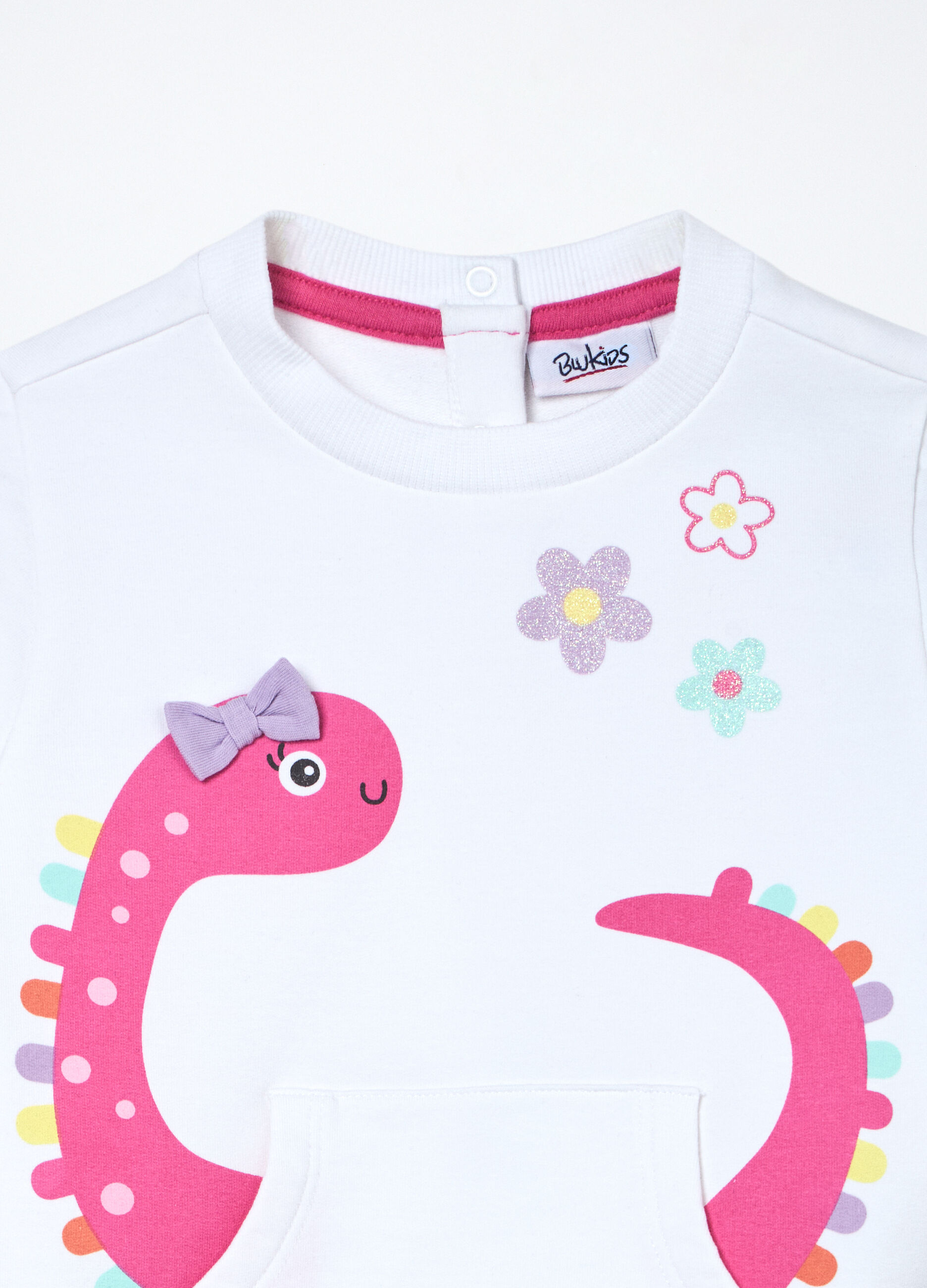 Jogging set in french terry di cotone stretch neonata_2