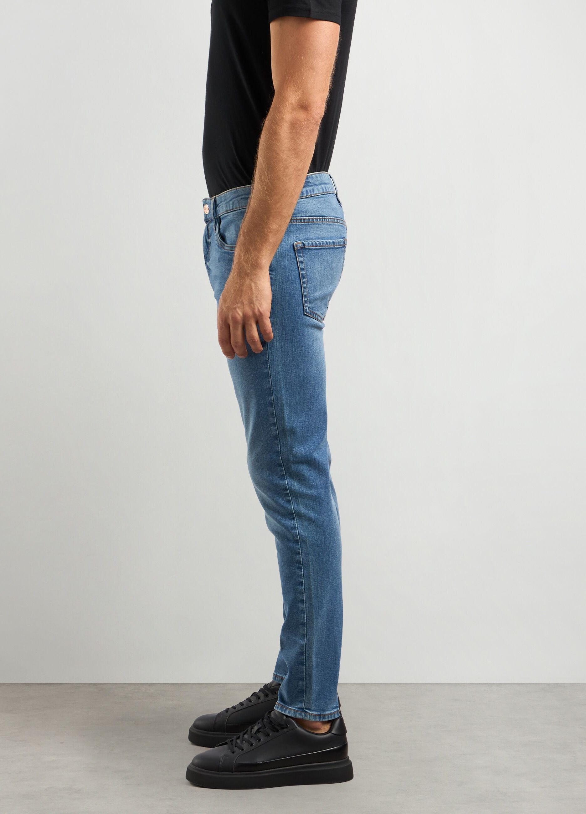 Jeans skinny fit in cotone stretch uomo_2
