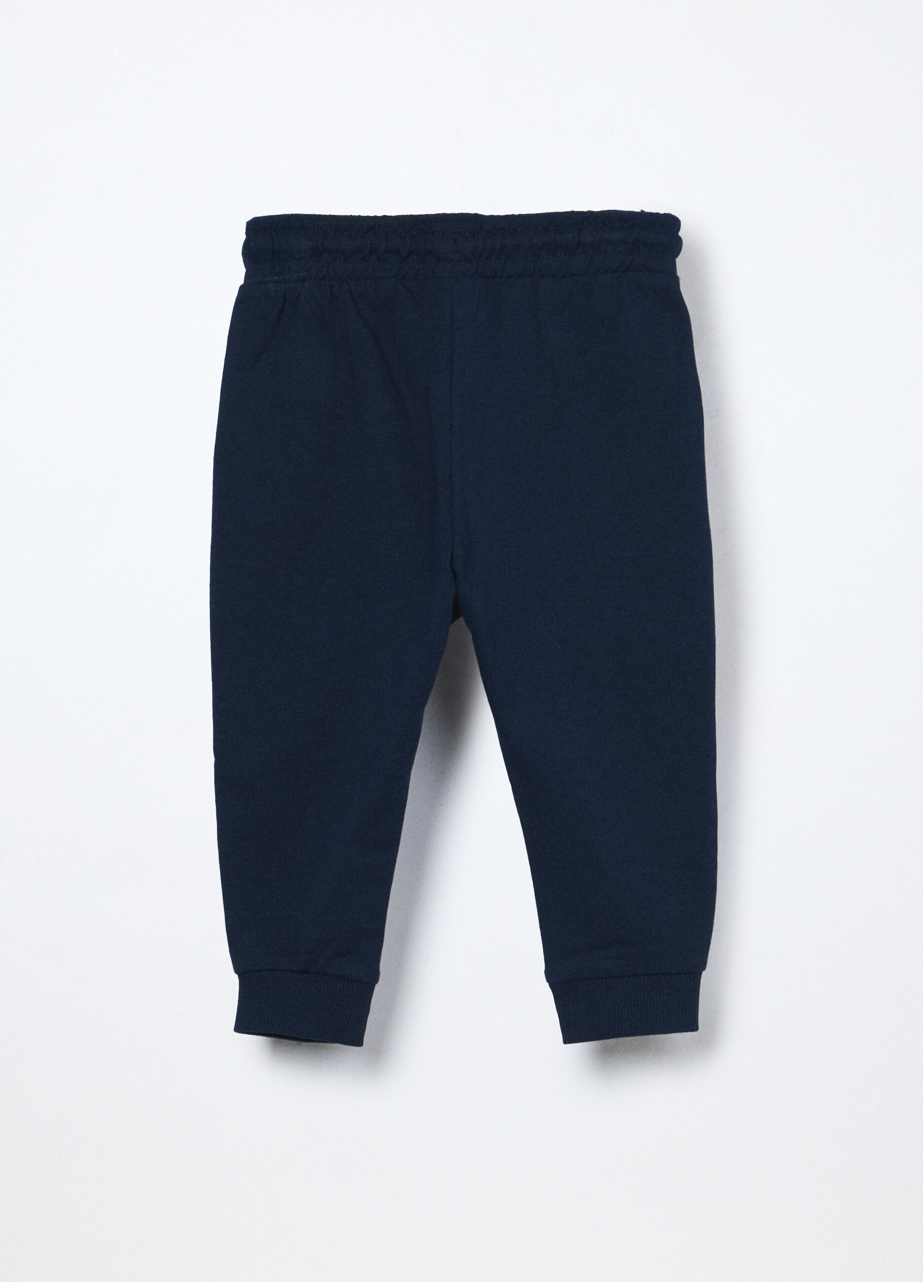 Jogger in french terry di puro cotone neonato_1