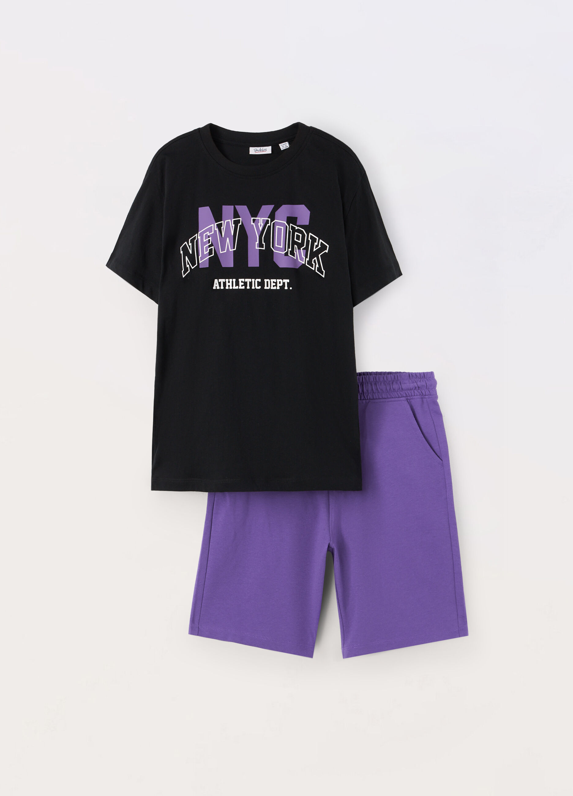 Jogging set in jersey di puro cotone ragazzo_0
