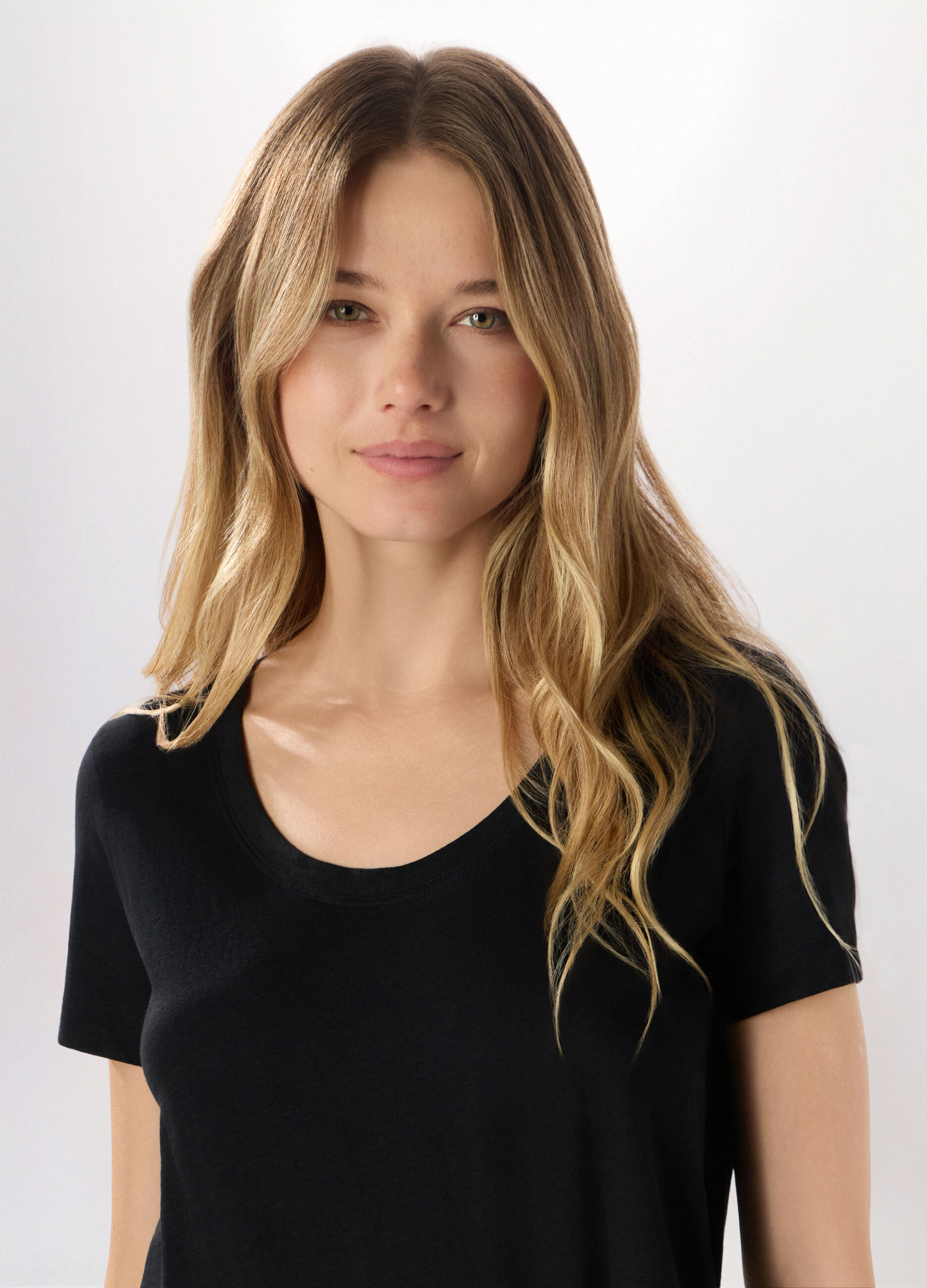 T-shirt in jersey slub di puro cotone Holistic fitness donna_2