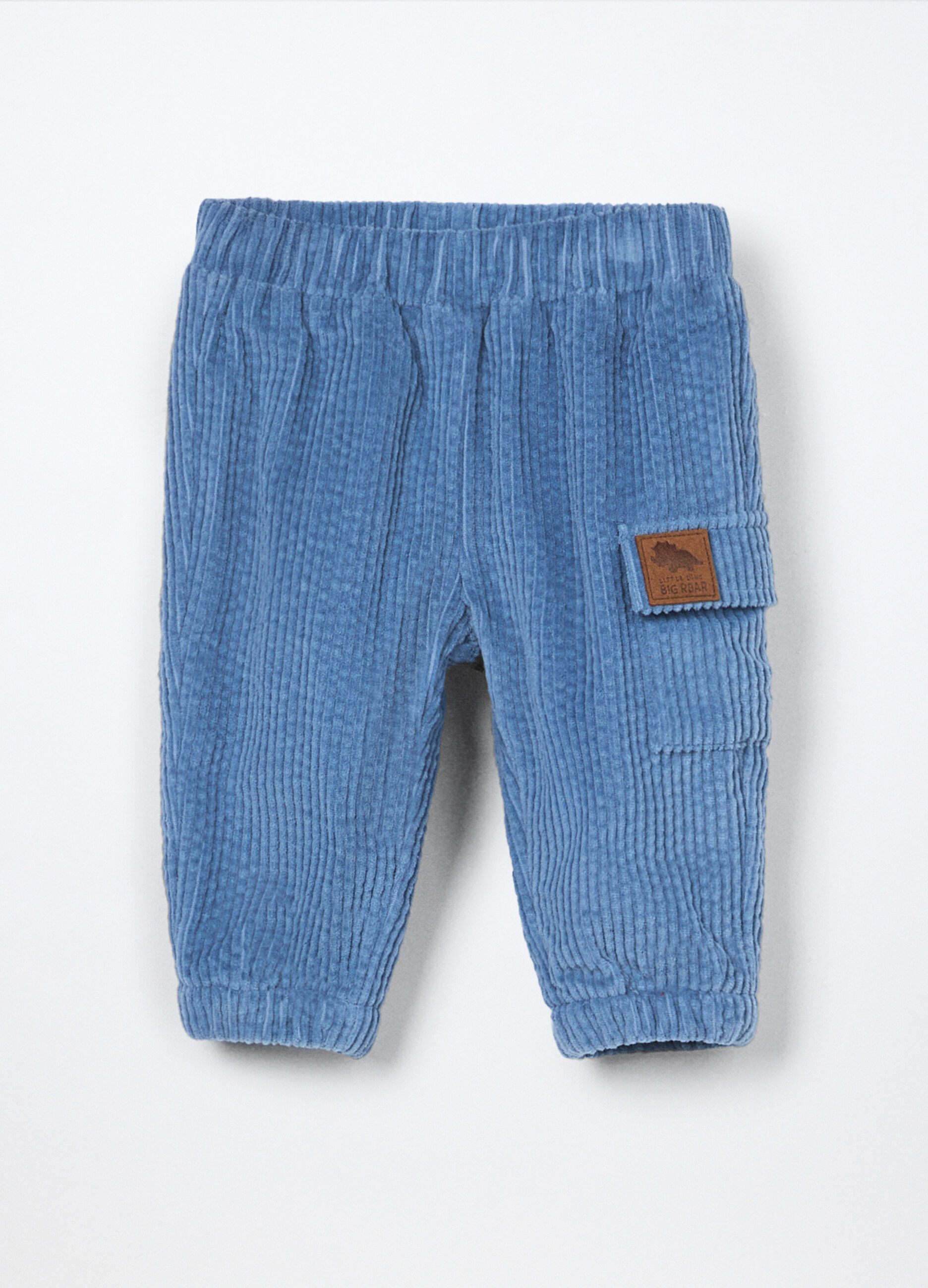 Pantaloni in costina di velluto neonato_0