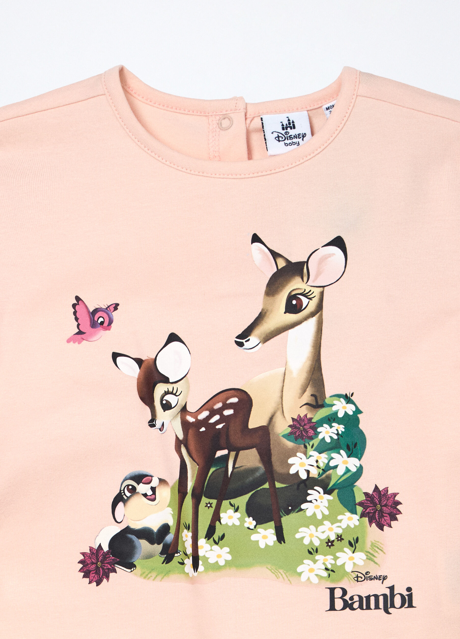 T-shirt in jersey di cotone stretch neonata_2