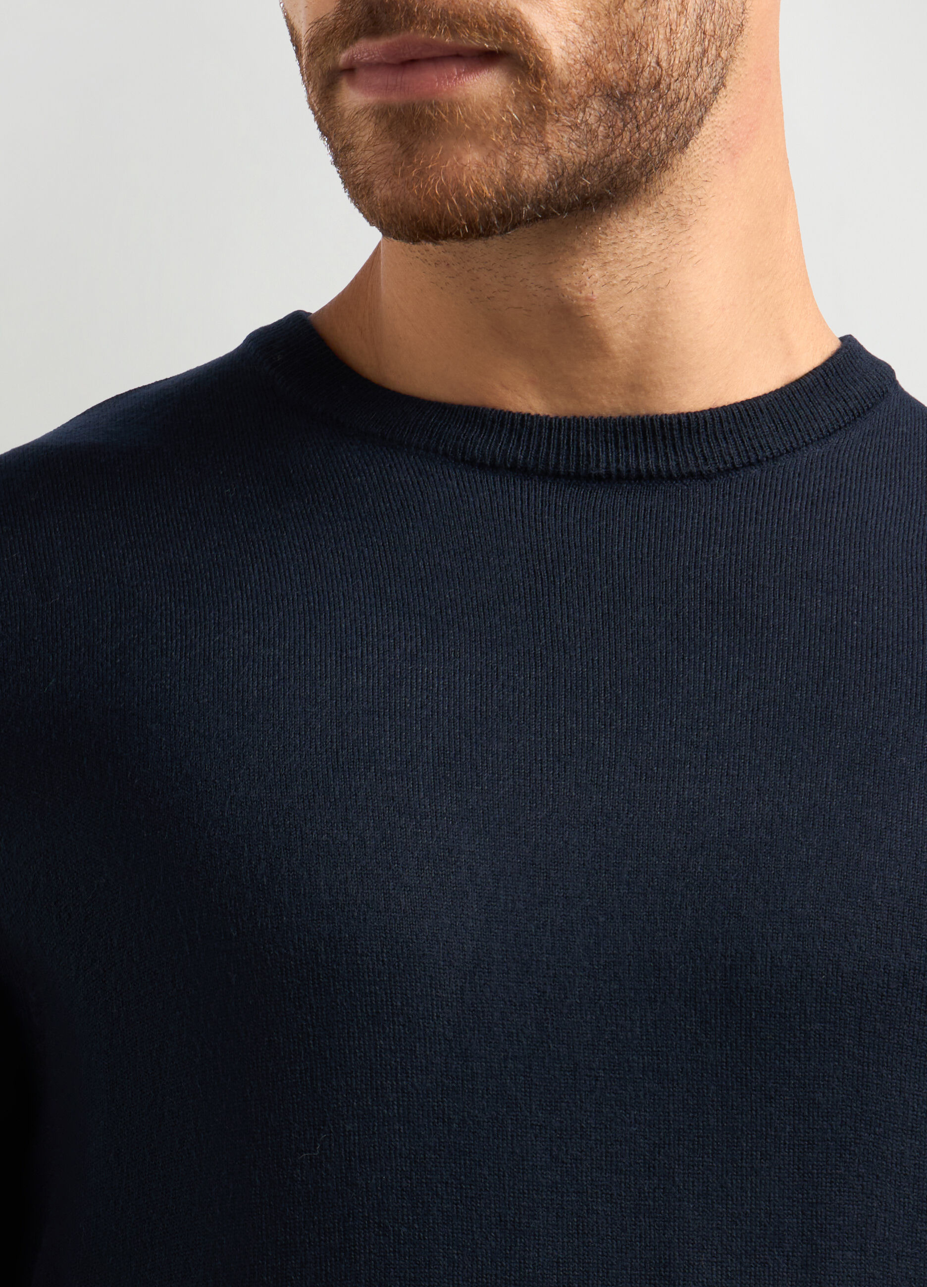 Maglione girocollo maglia rasata uomo_2