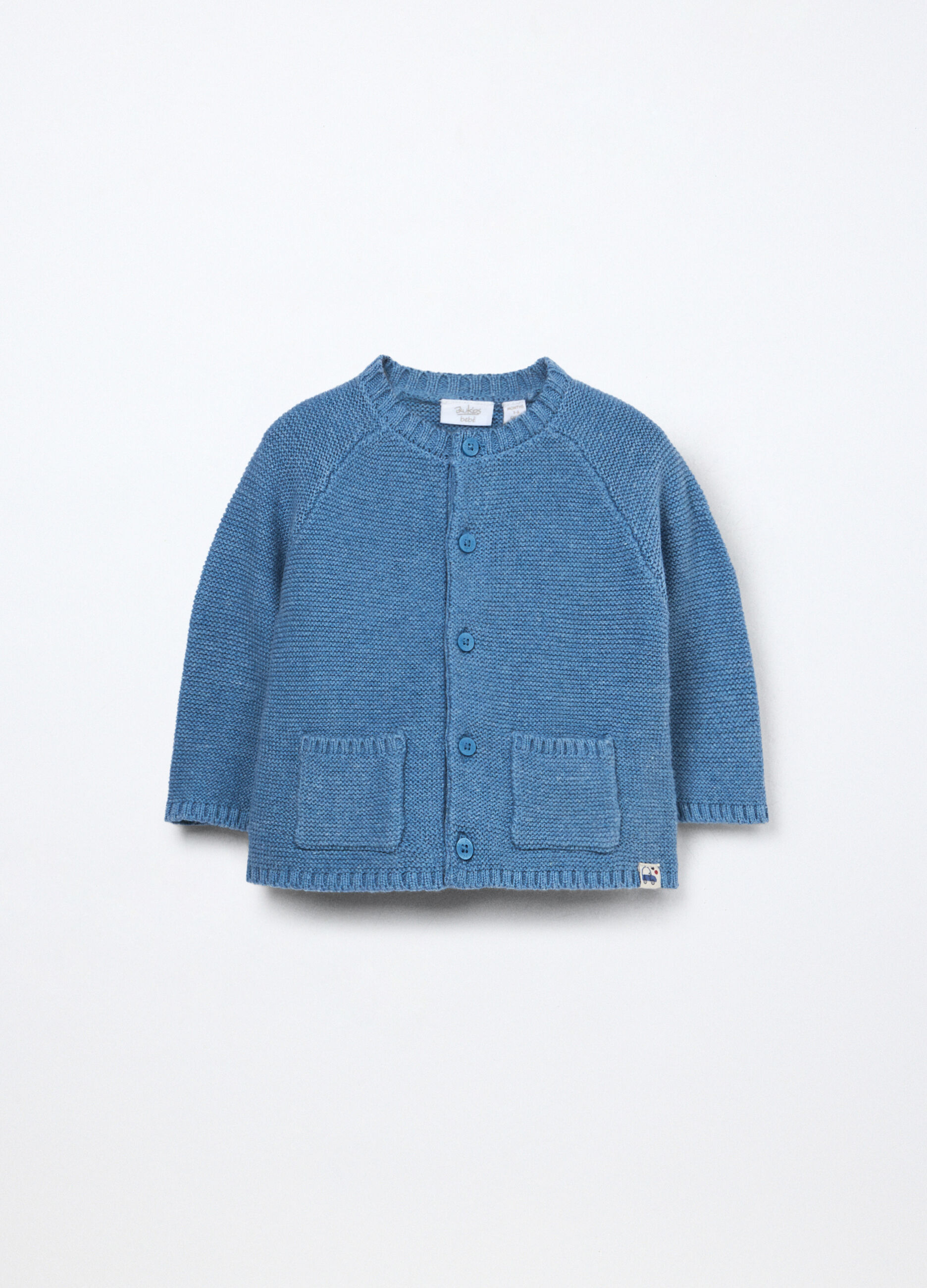Cardigan tricot misto cotone neonato_0