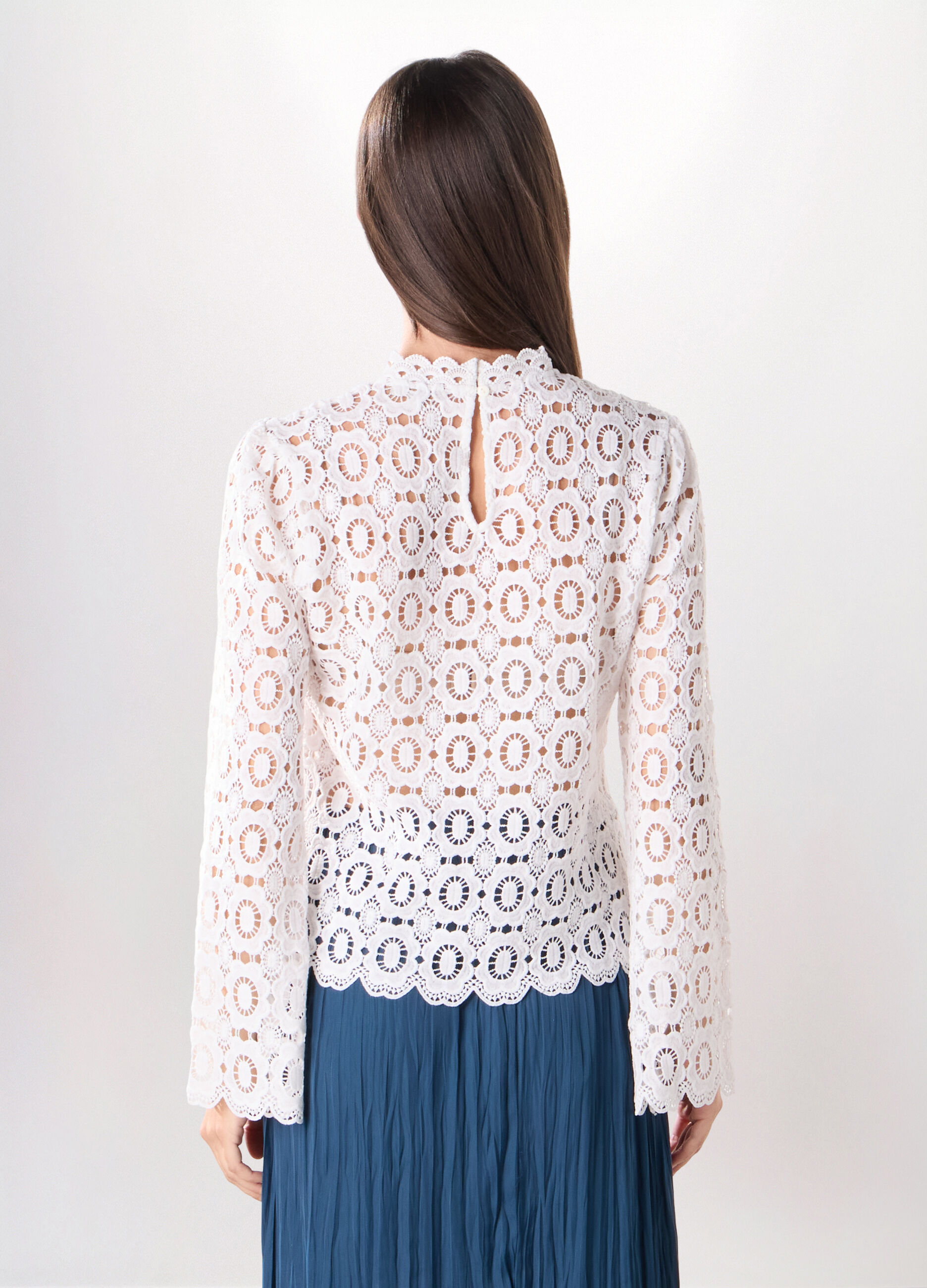 Blusa in pizzo donna_1