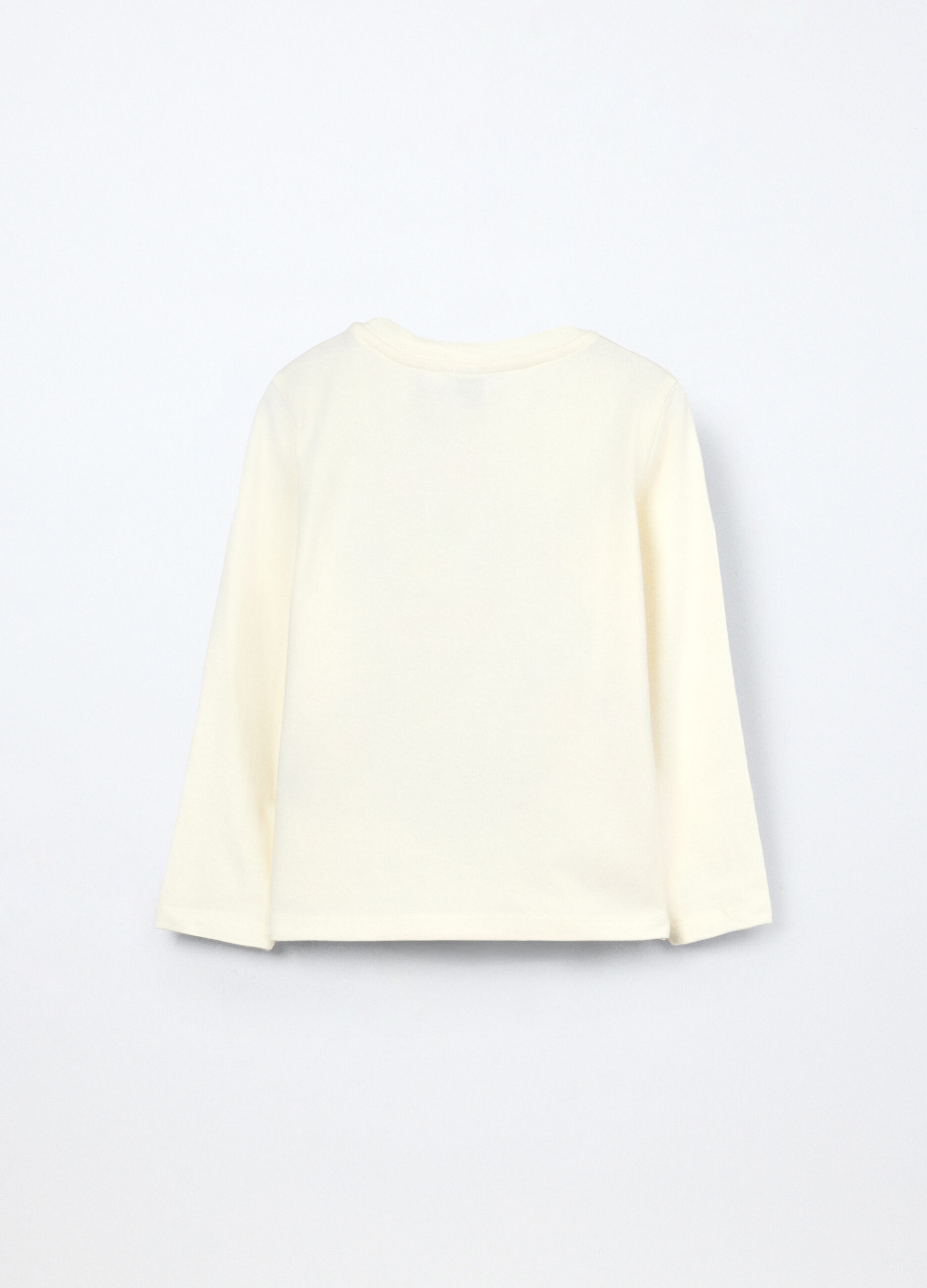 T-shirt in jersey di cotone stretch neonata_1