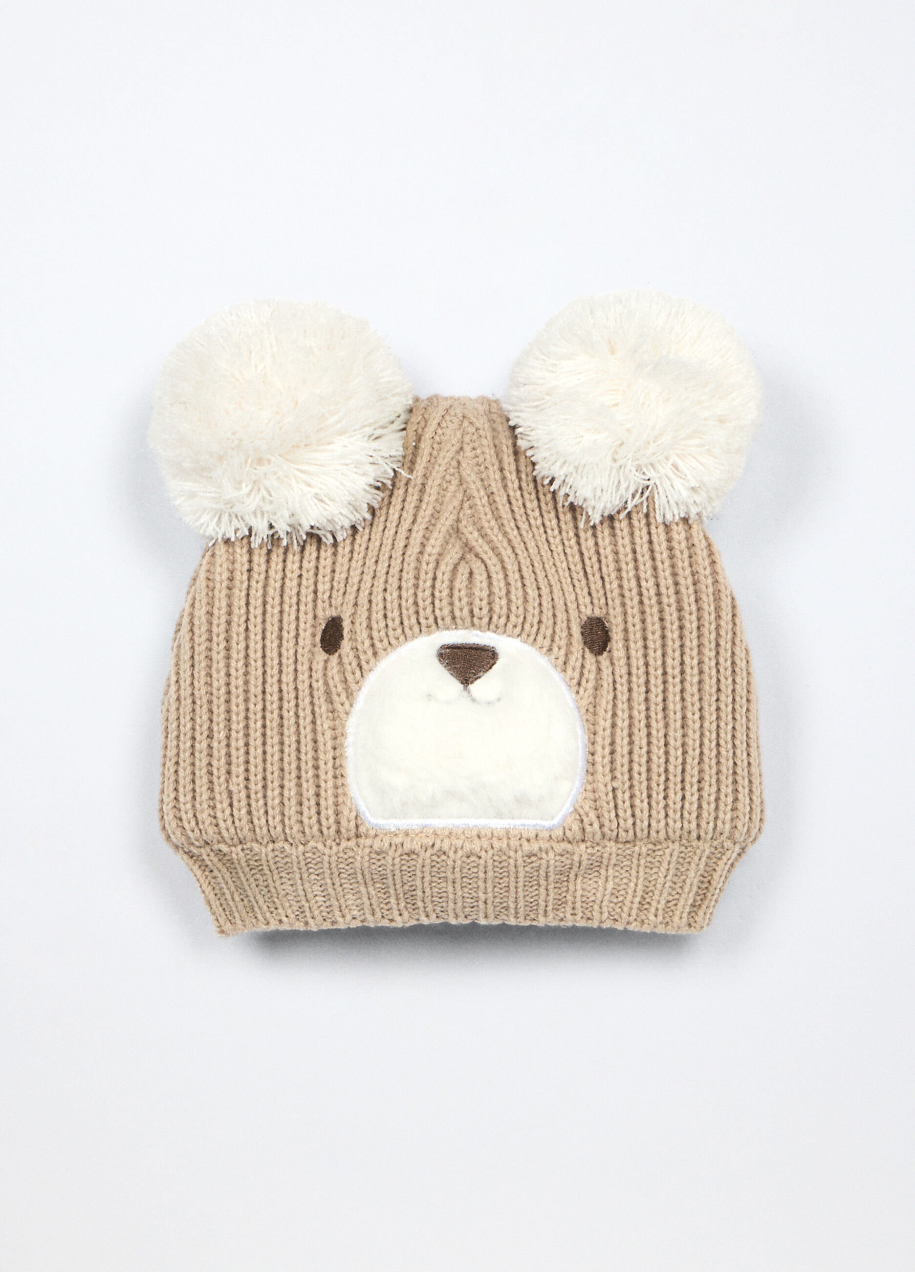 Berretto tricot con applicazioni neonato_0