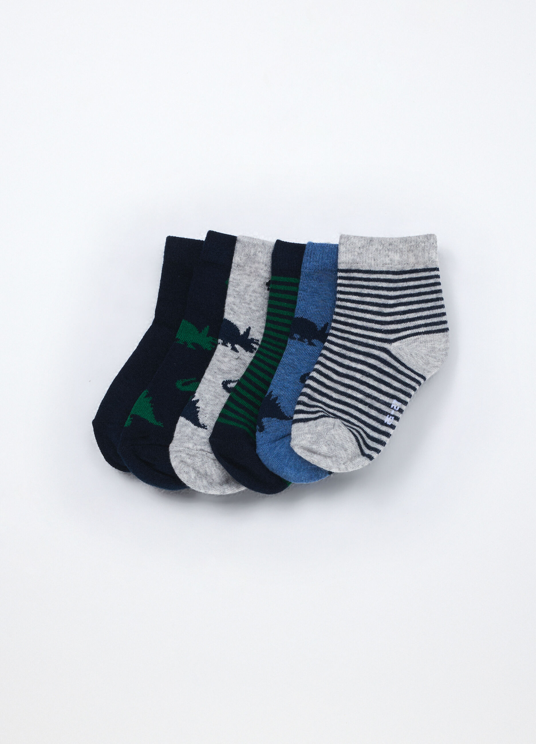 Pack 7 calze corte misto cotone bambino_0