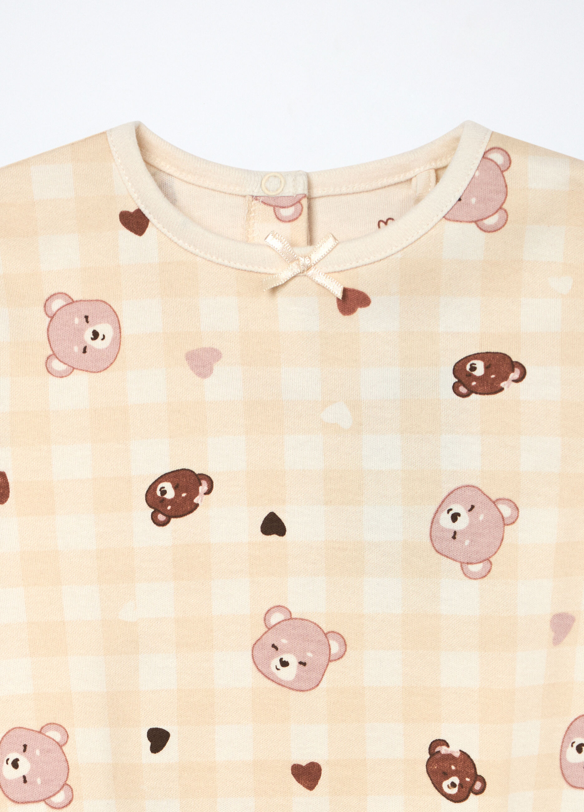 Set pigiama in interlock di puro cotone neonata_2