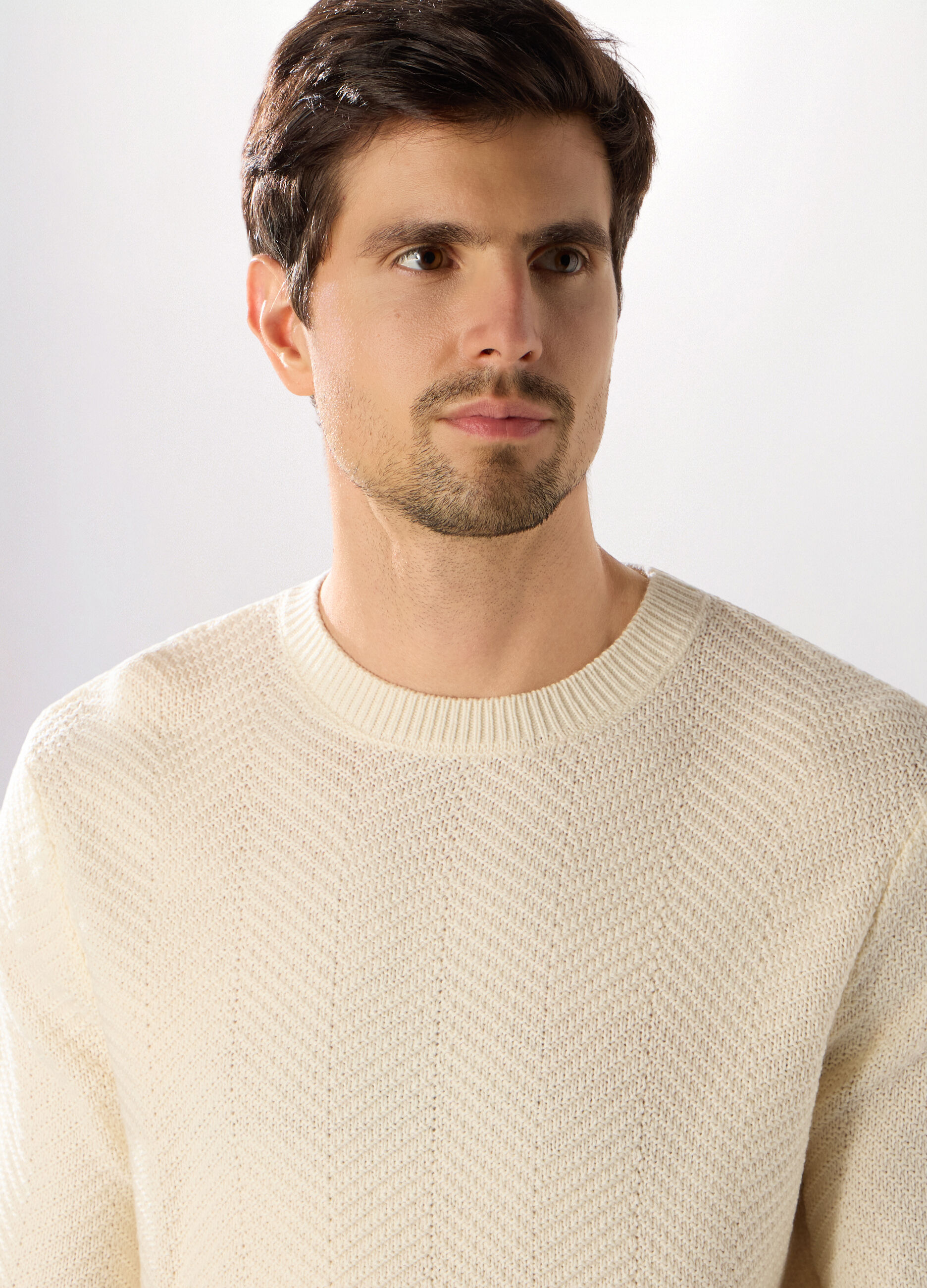 Maglione girocollo chevron uomo_2