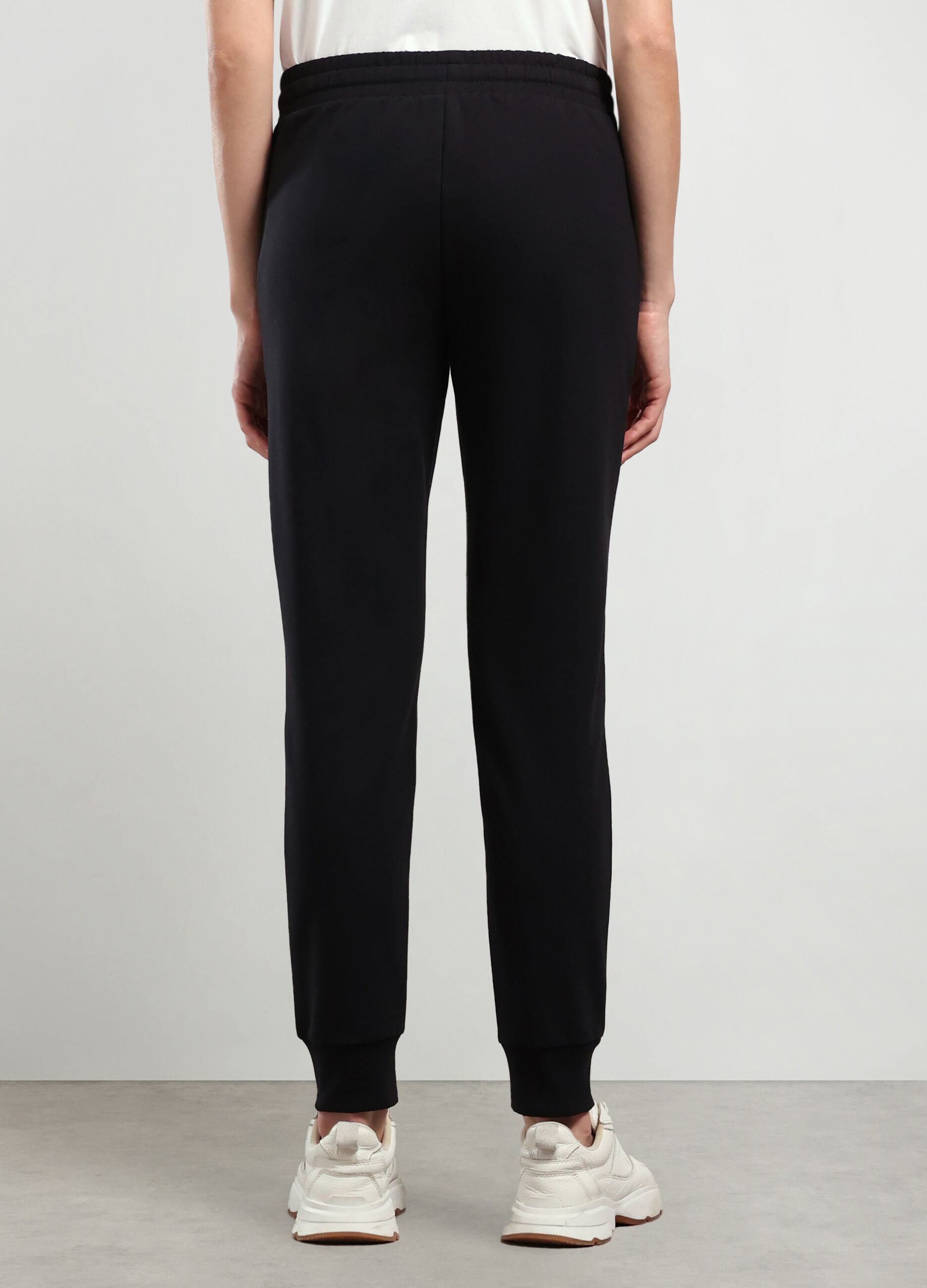 Jogger in misto cotone stretch donna_1