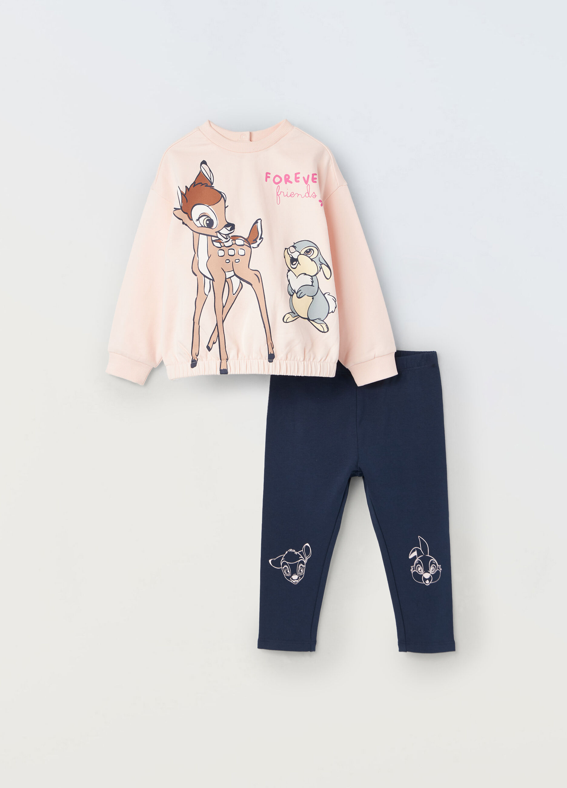 Jogging set in cotone stretch neonata_0