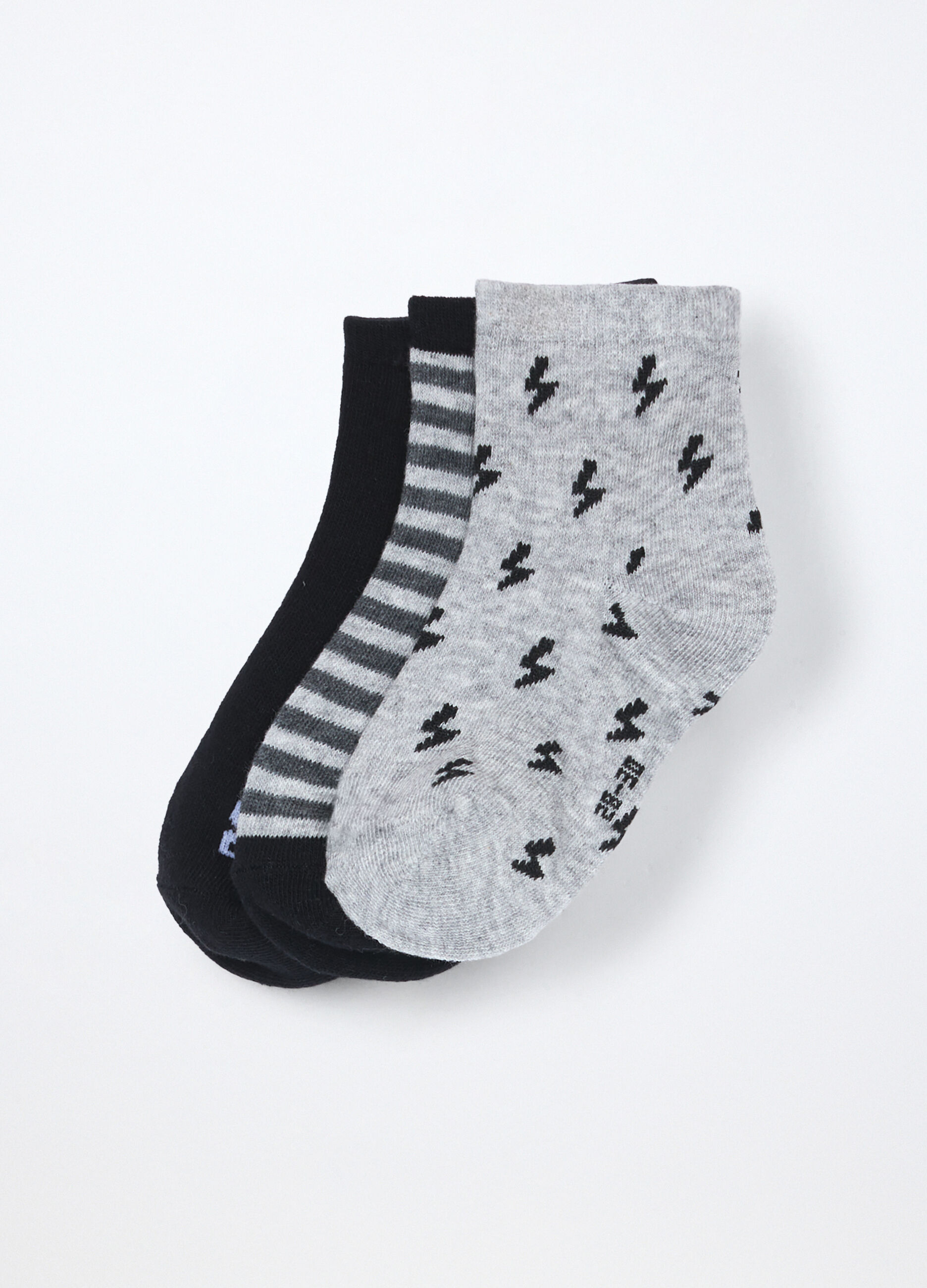 Pack 3 calze corte misto cotone bambino_0