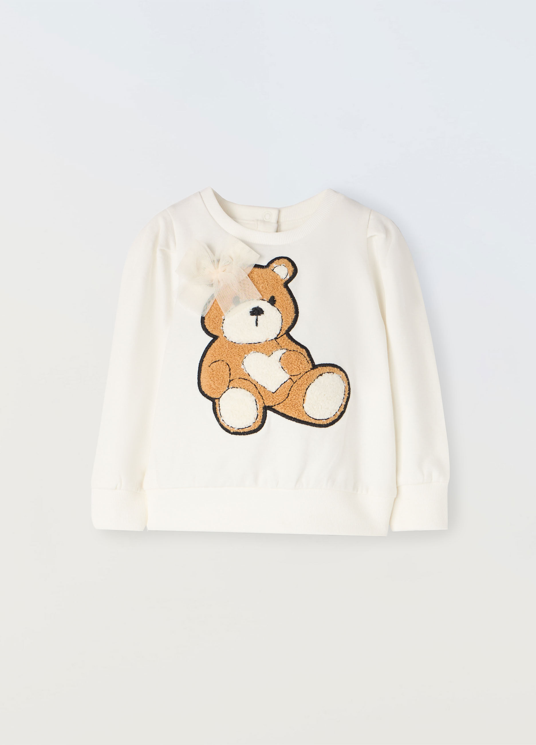 Felpa in cotone stretch neonata_0