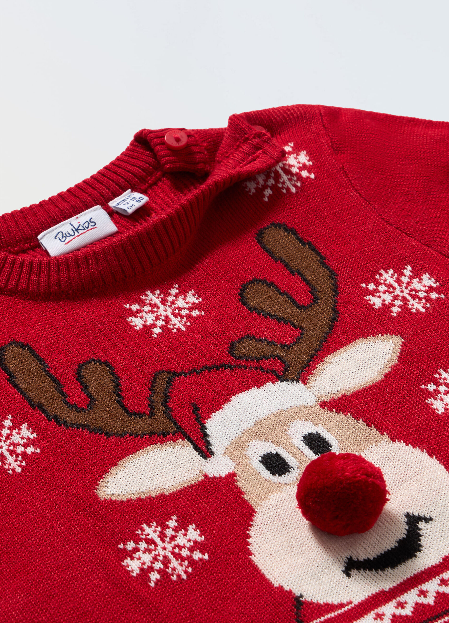 Girocollo tricot Natale neonato_1