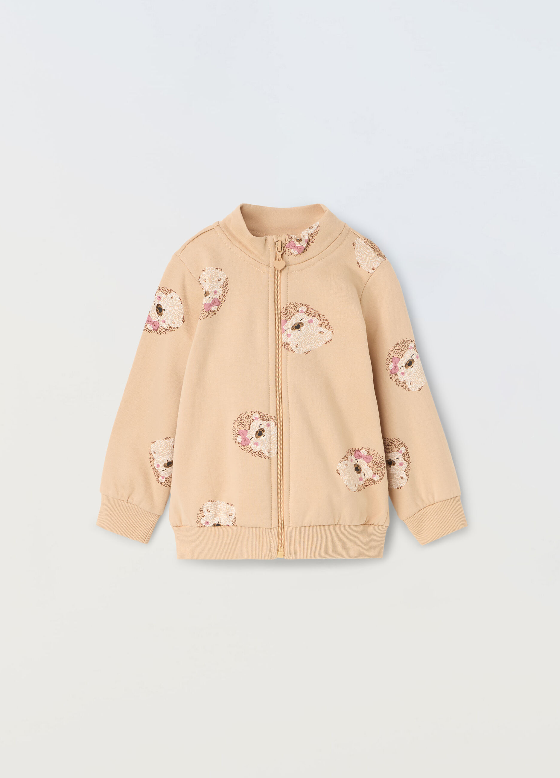 Vestito a maniche lunghe in french terry stretch neonata_0