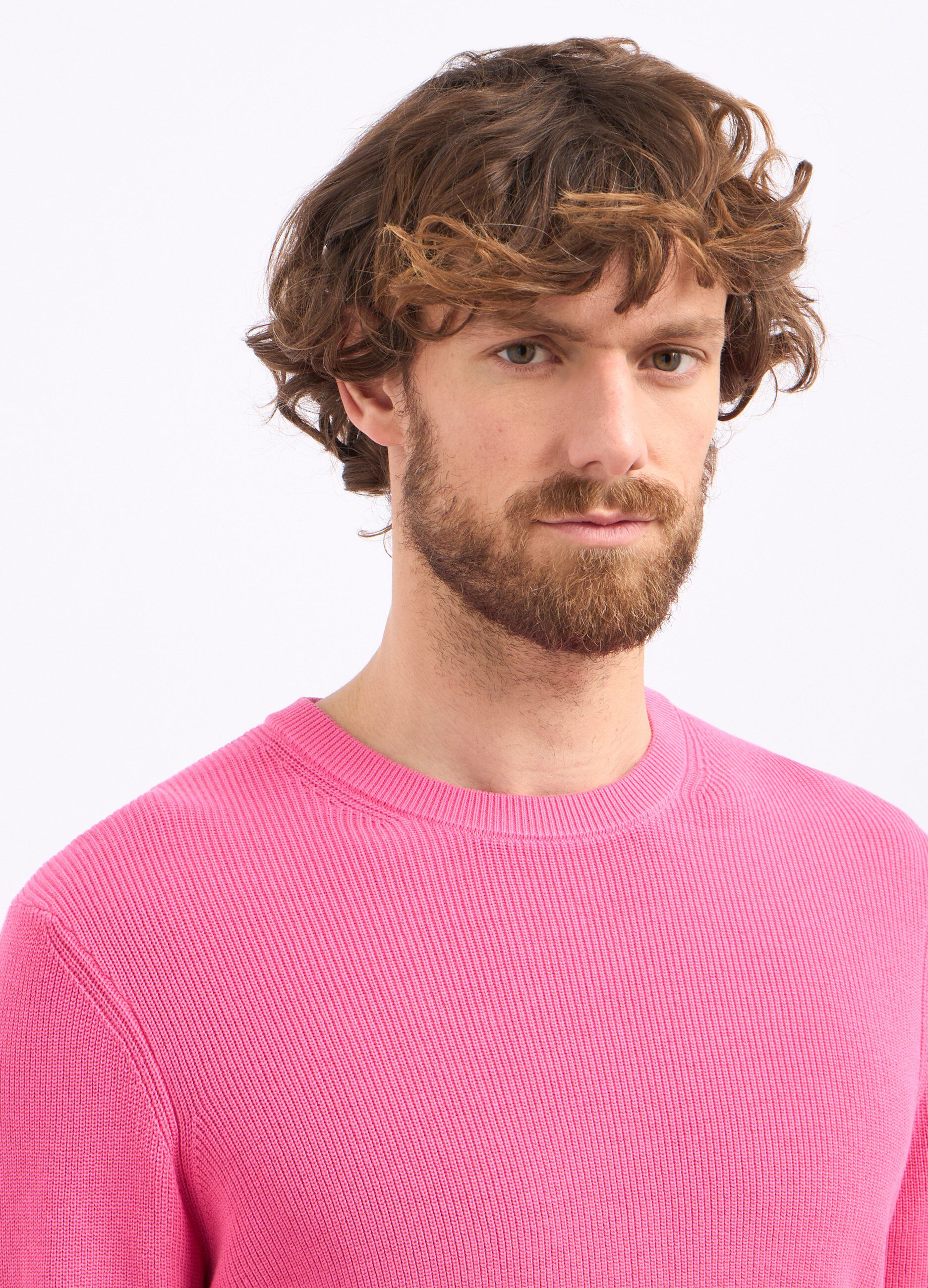 Girocollo tricot in puro cotone uomo_2