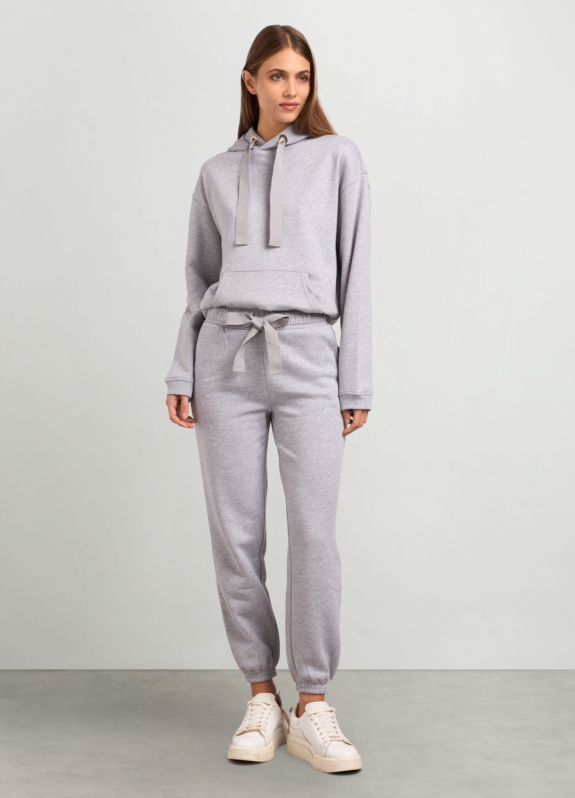 Joggers in felpa di puro cotone donna_0