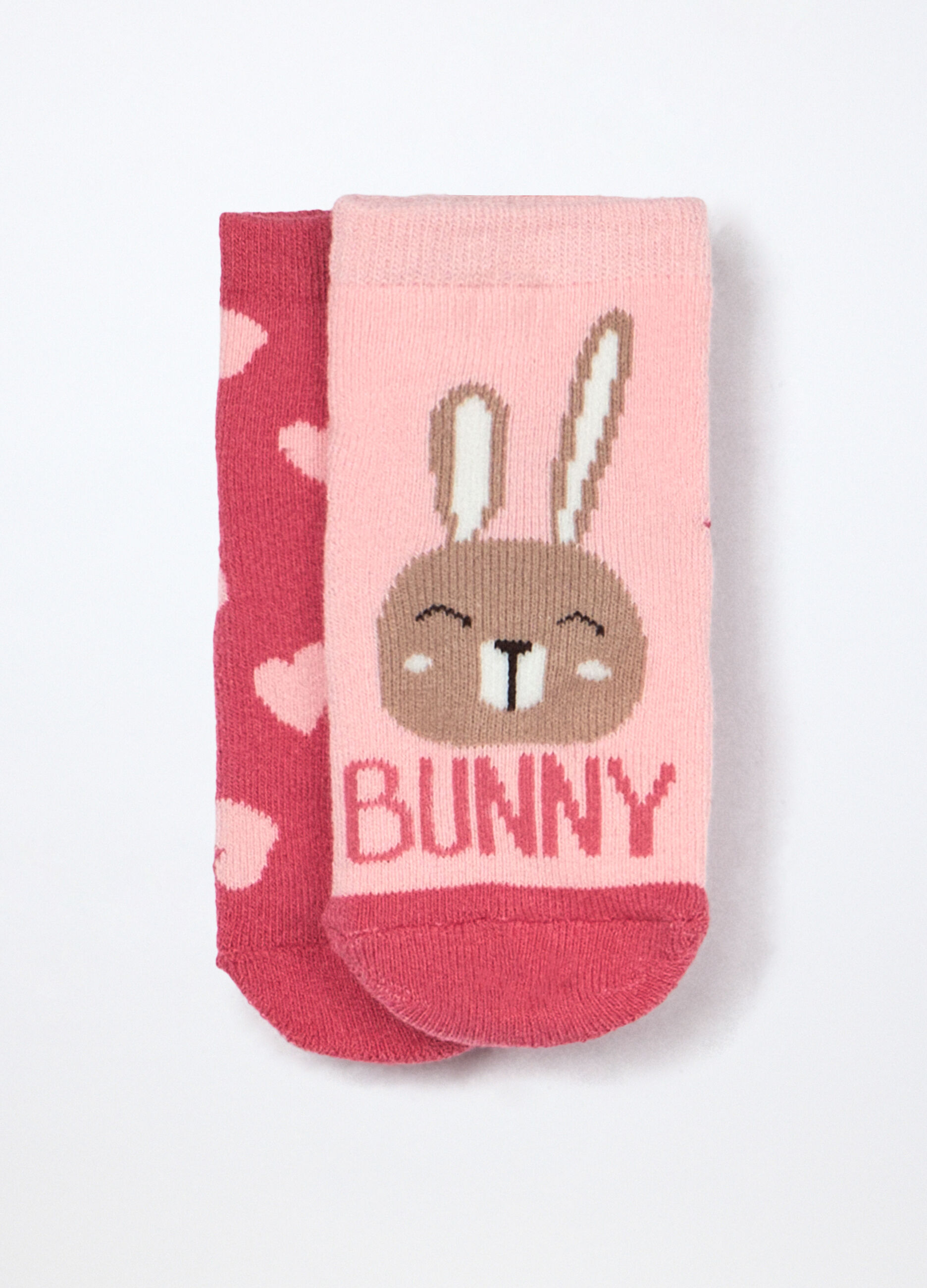 Pack 2 calze antiscivolo in spugna neonata_0