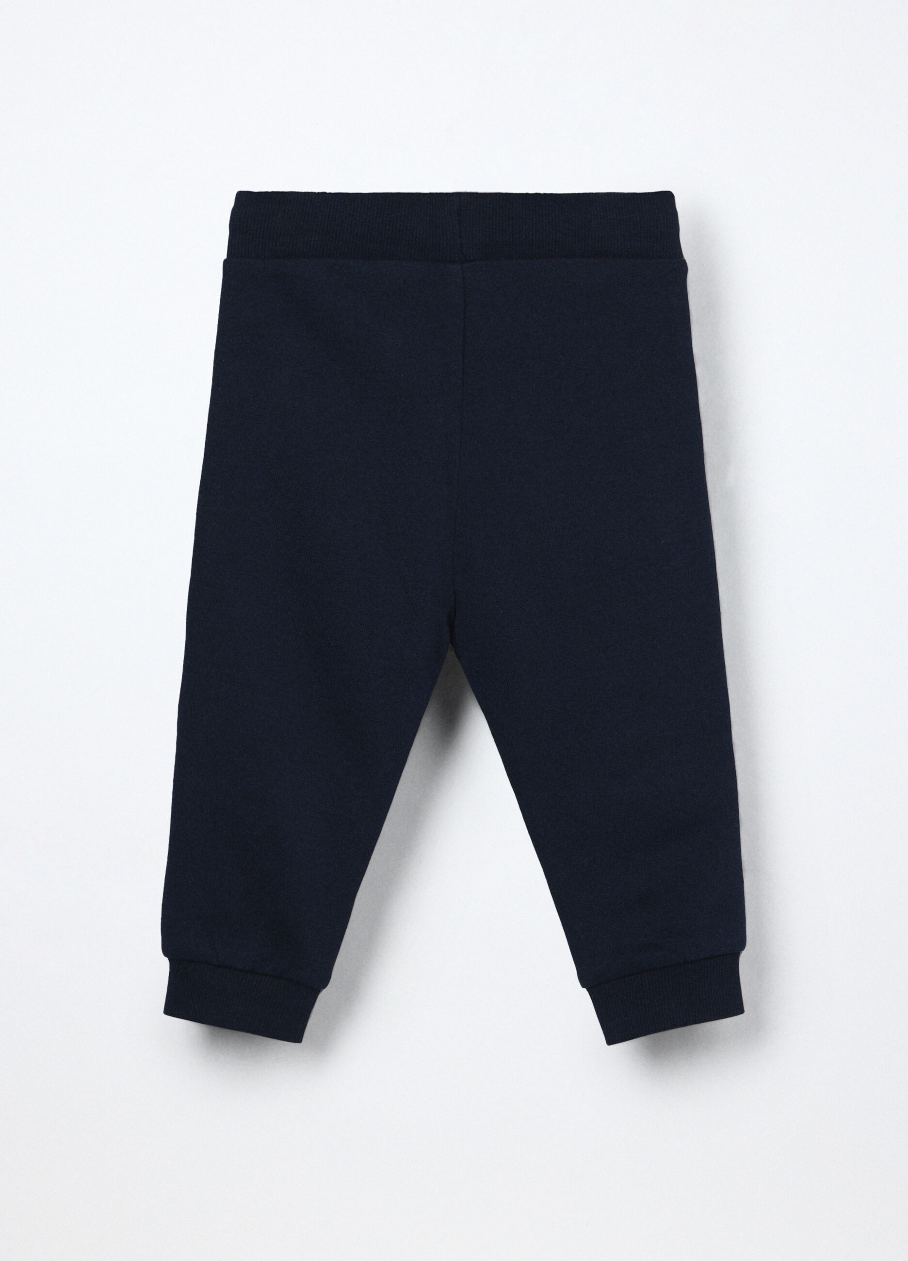 Jogger in french terry di puro cotone neonato_1