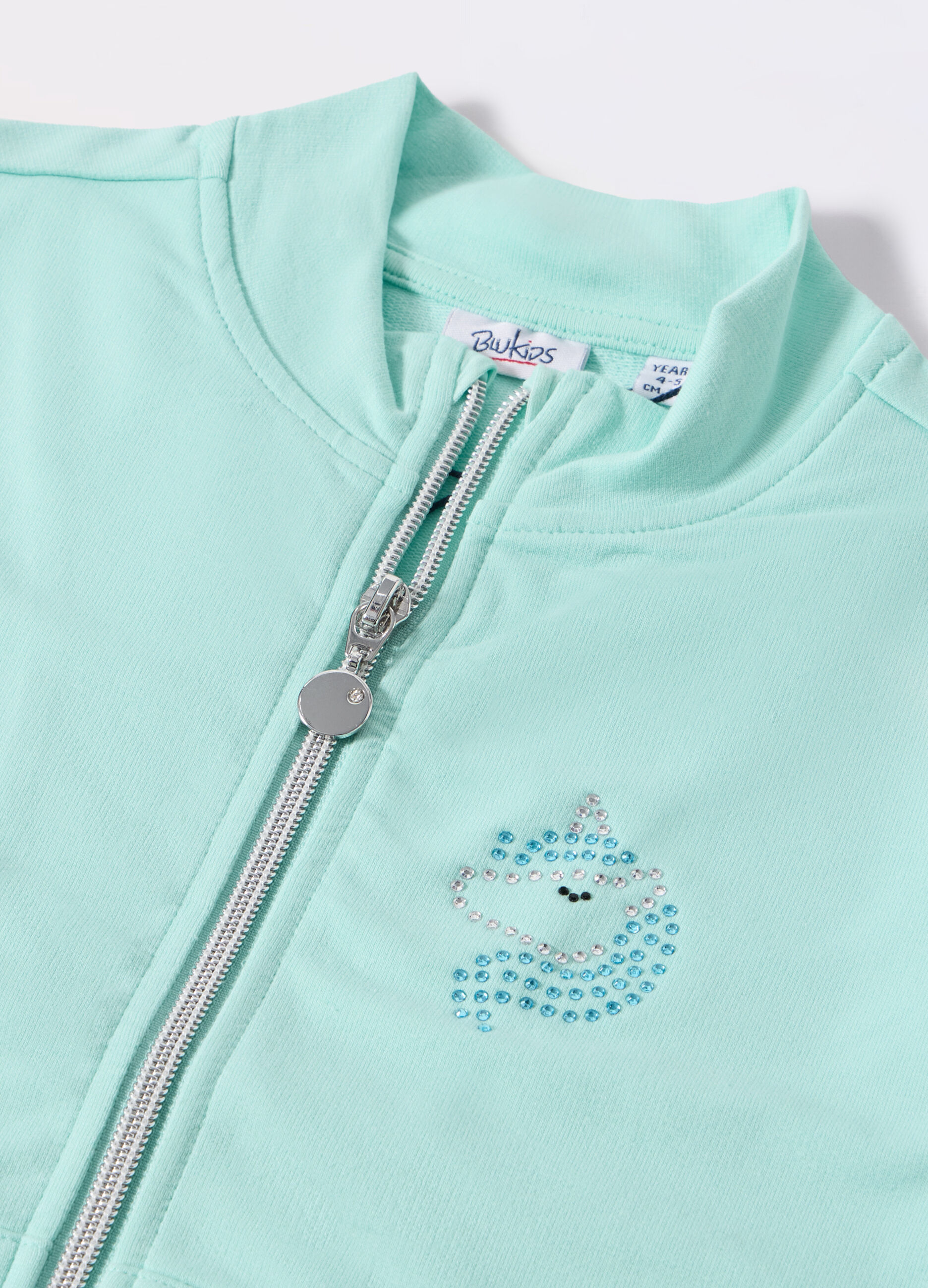 Felpa in french terry di cotone stretch bambina_1