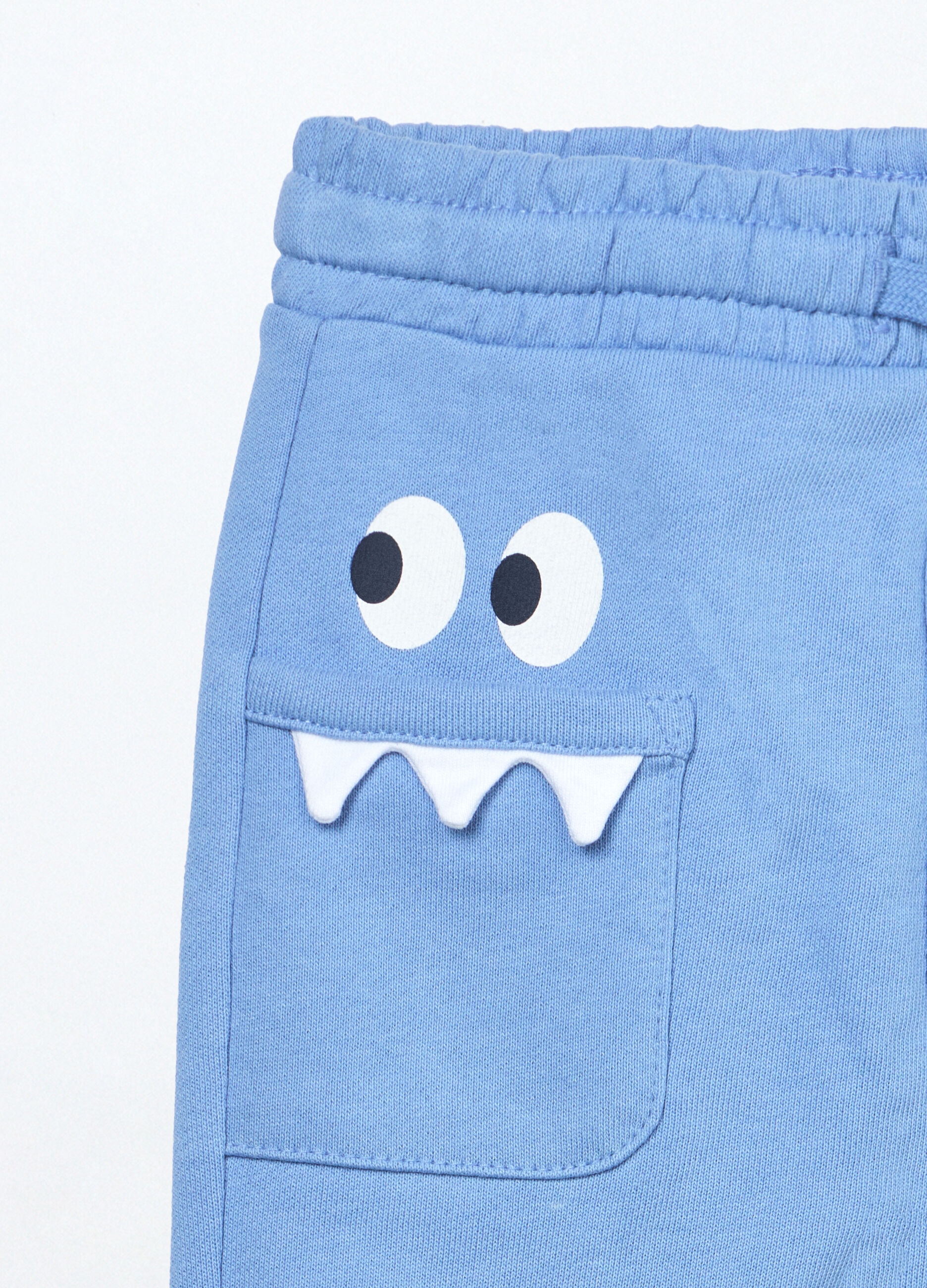 Jogger in french terry di puro cotone neonato_2