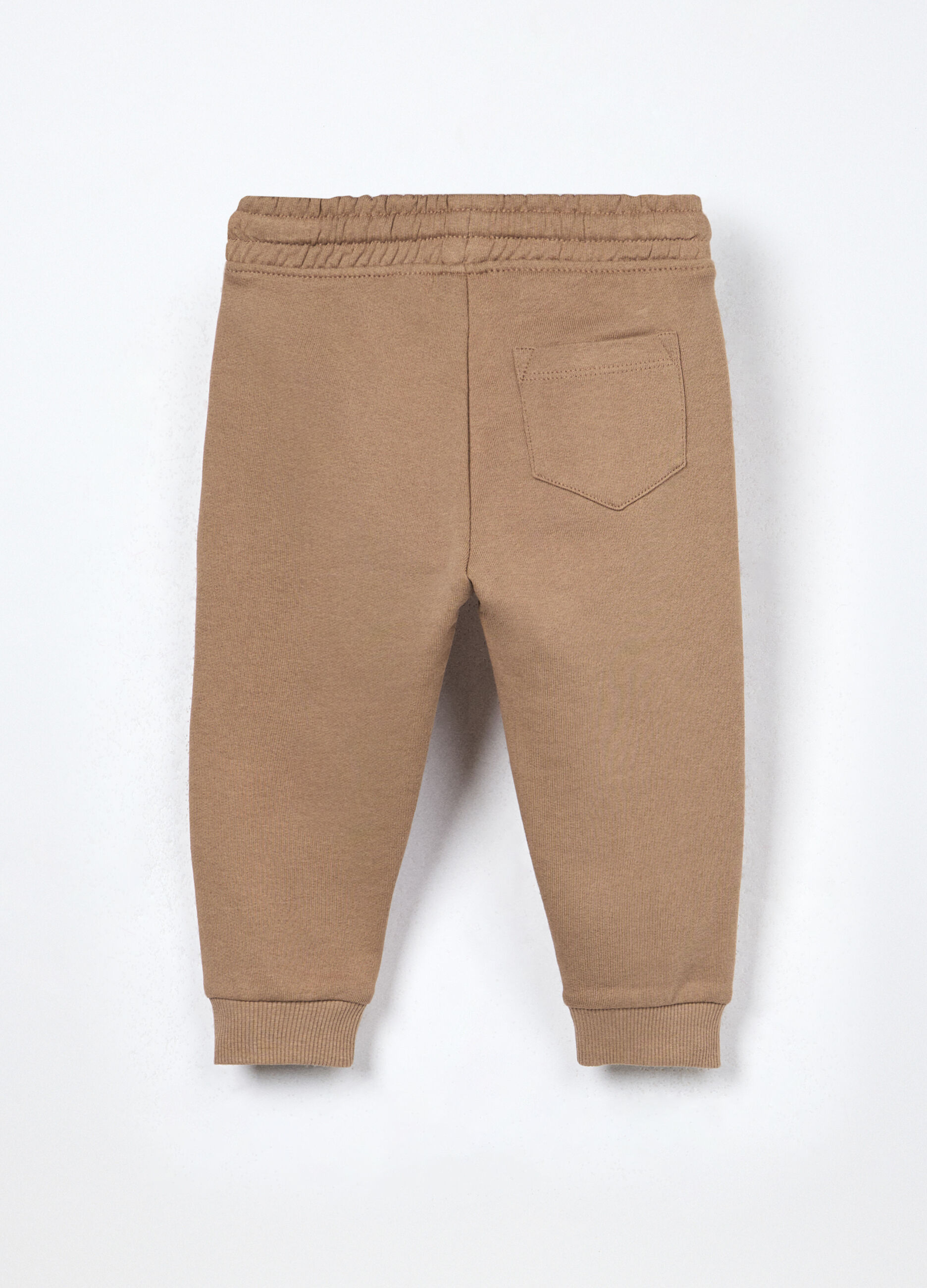 Jogger in french terry di puro cotone neonato_1