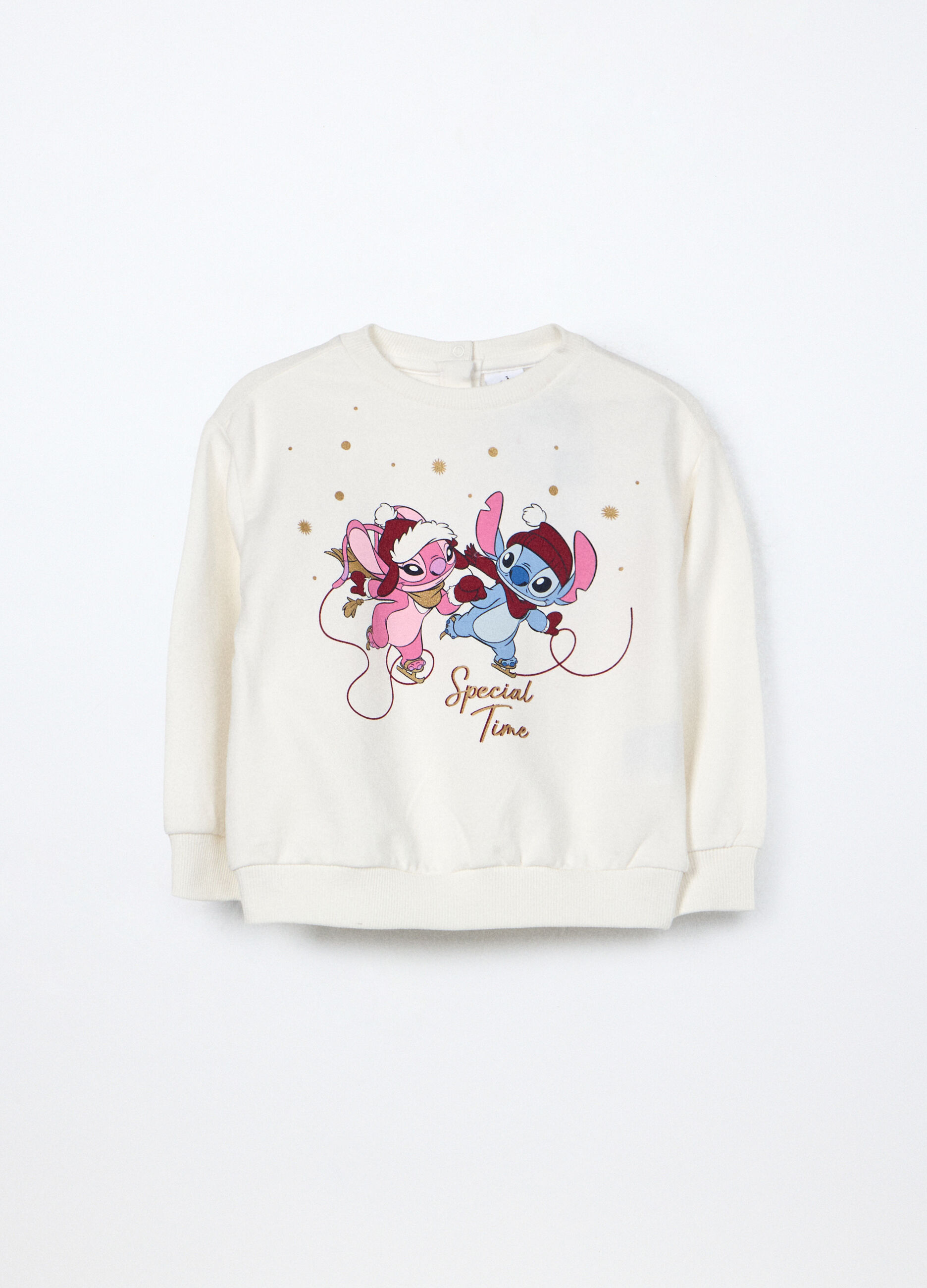 Felpa in cotone fleece stretch neonata_0