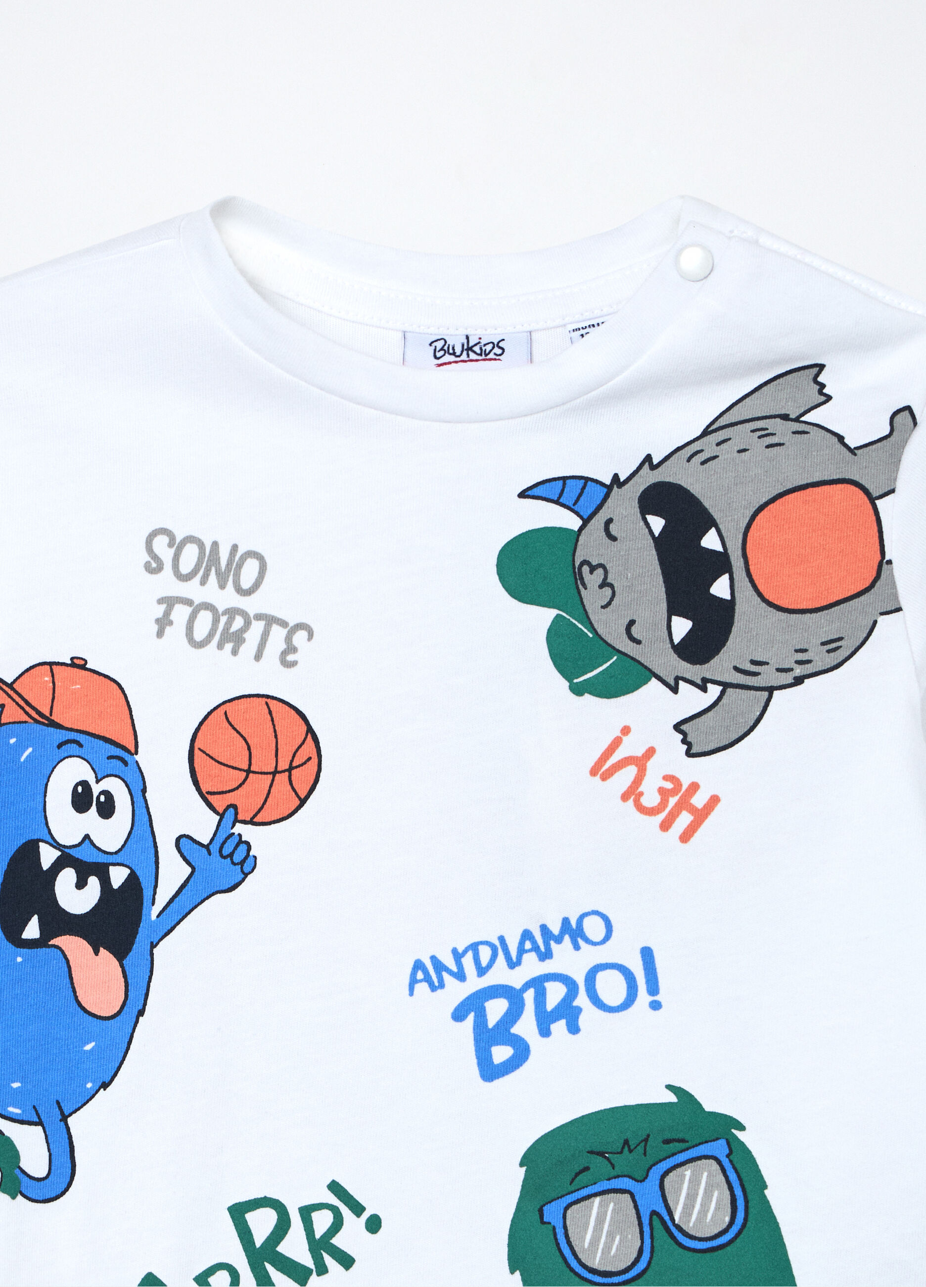 T-shirt in jersey di puro cotone neonato_2