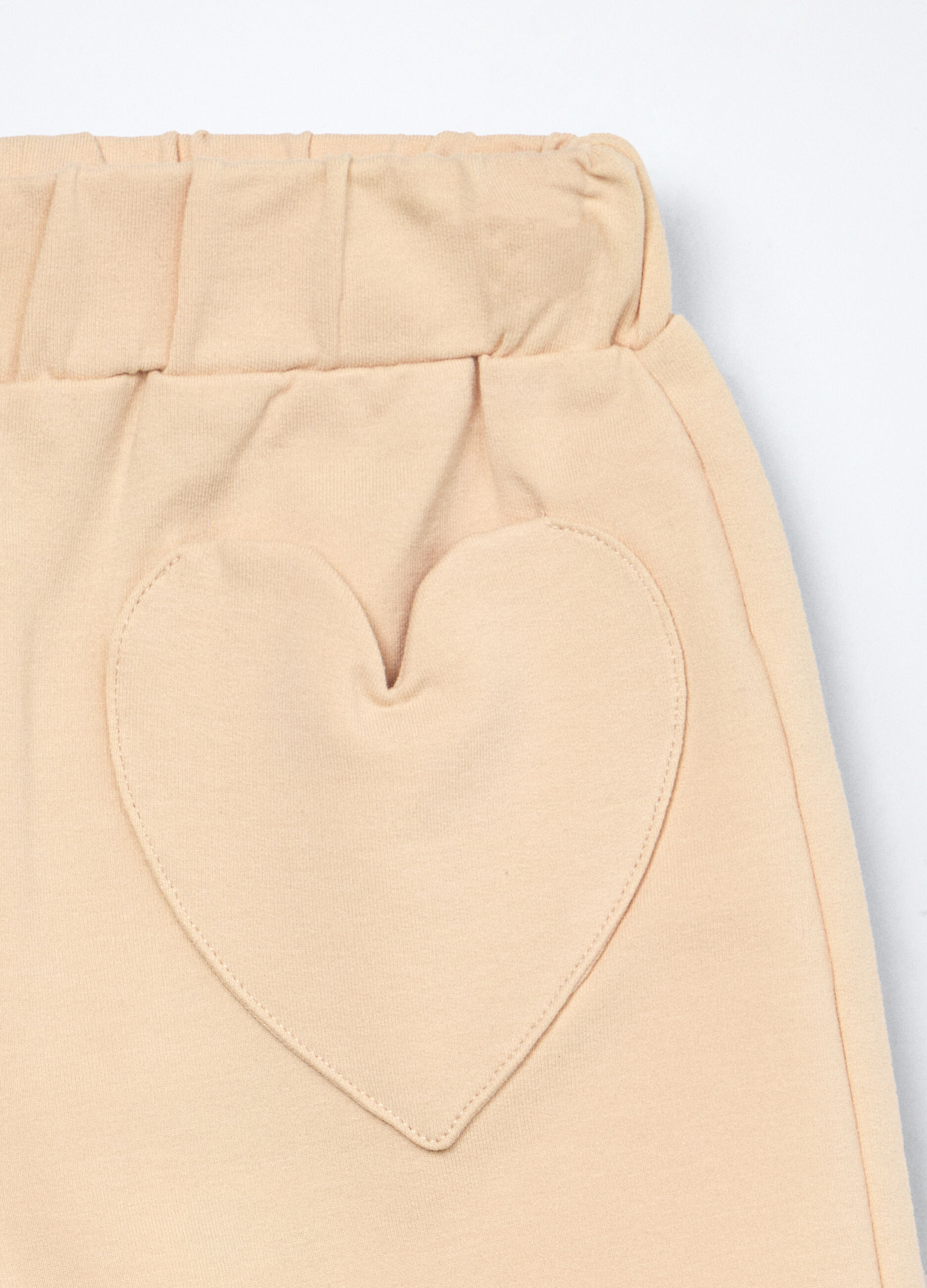 Jogger in french terry di cotone stretch neonata_2