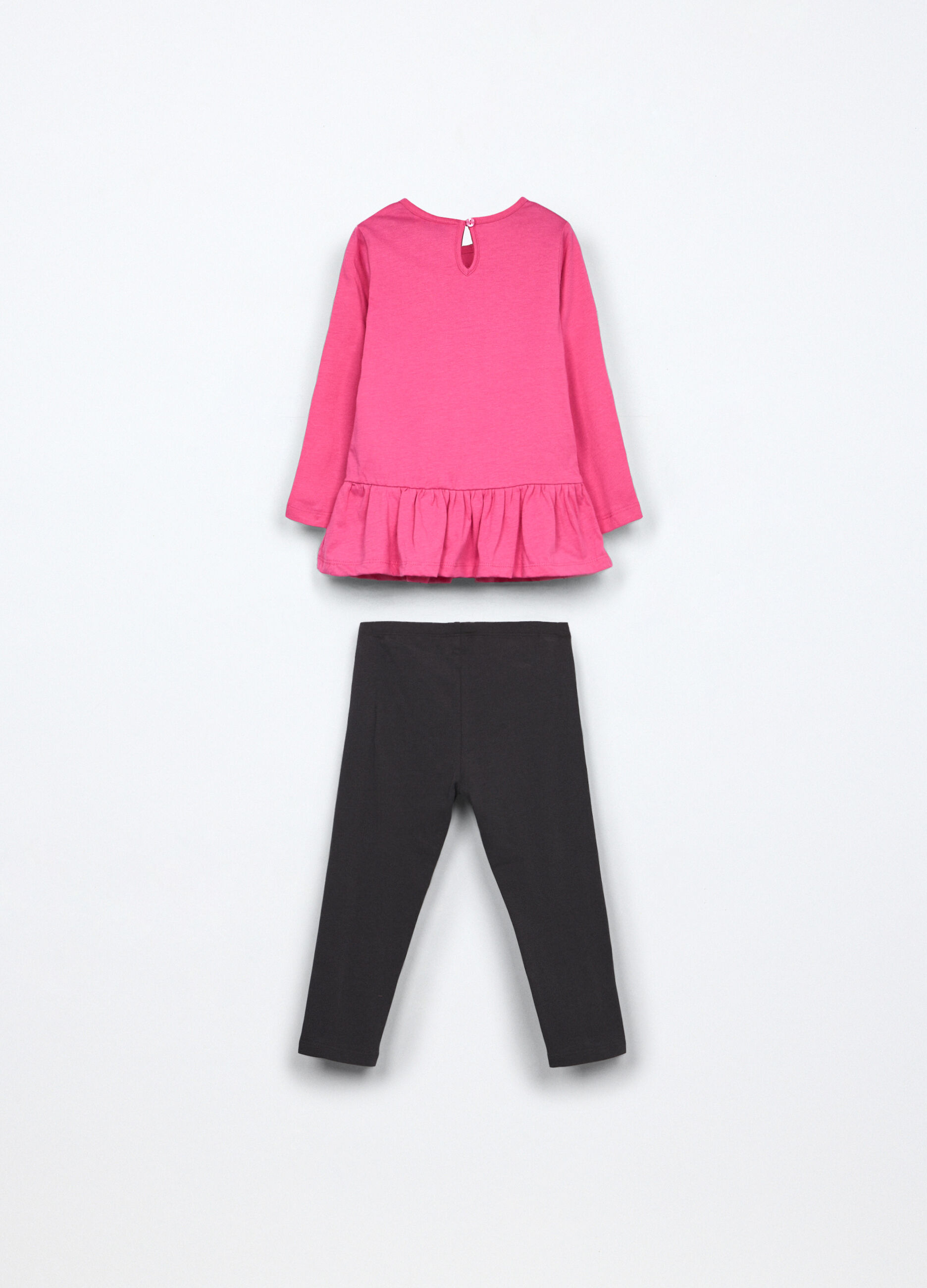 Jogging set in jersey di puro cotone neonata_1