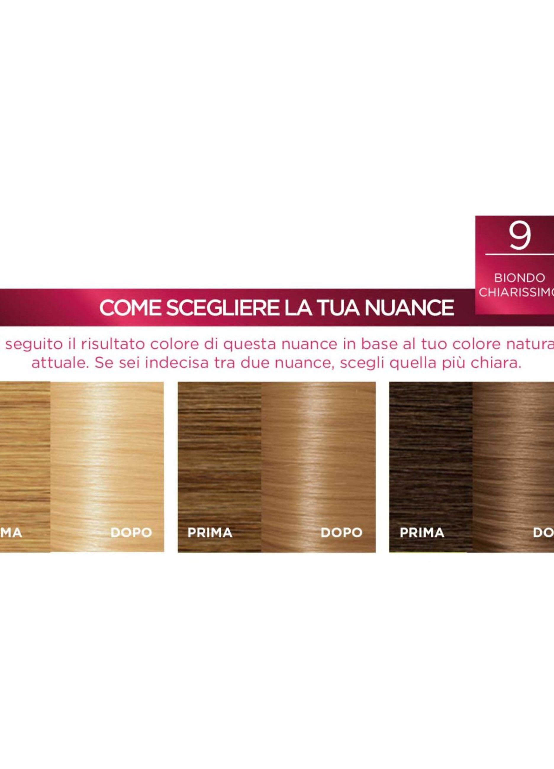 L'Oréal Paris Tinta Capelli Excellence, Copre i capelli bianchi, colore ricco, luminoso e a lunga durata, 9 Biondo Chiarissimo._3