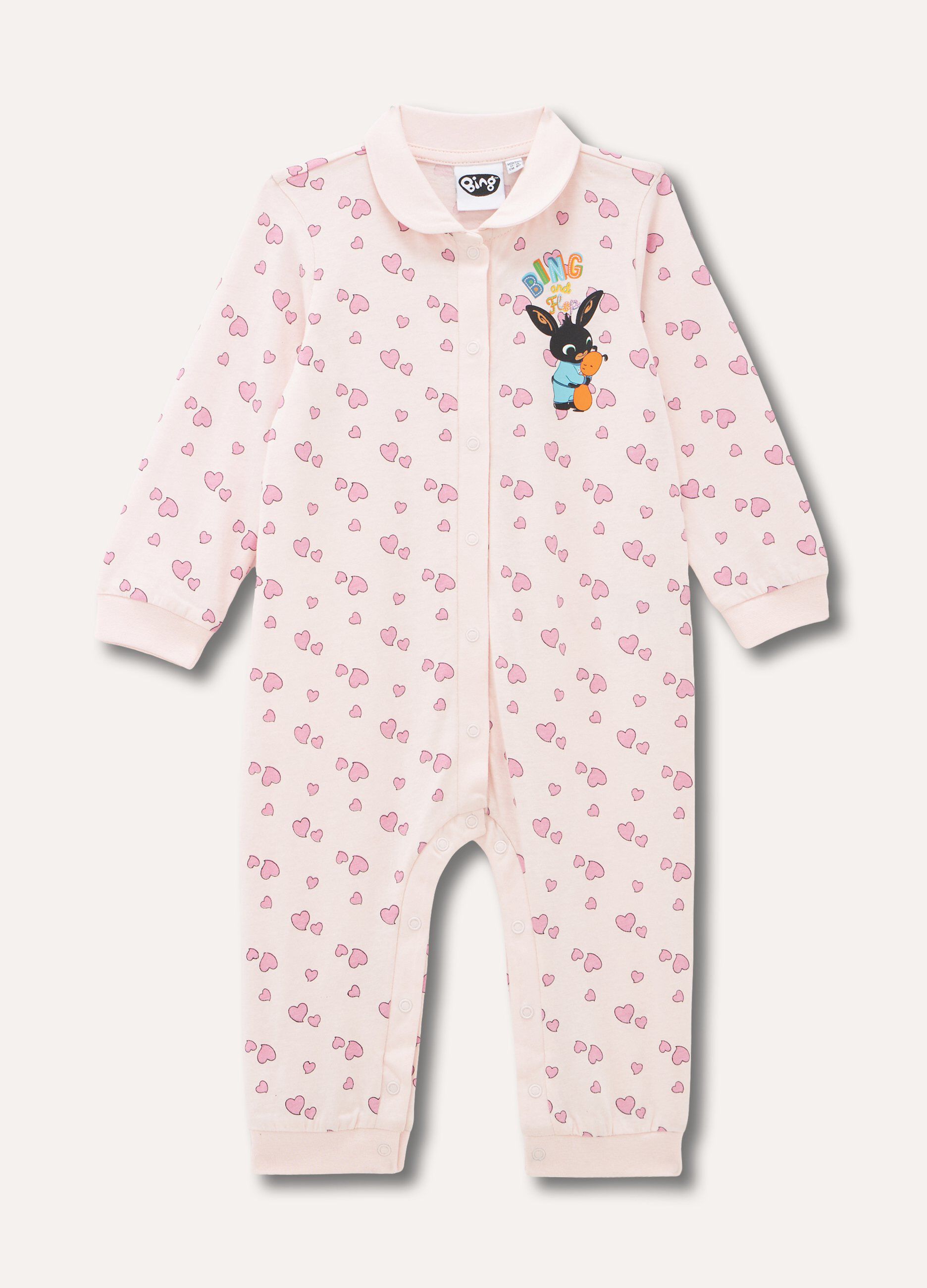 Tutina pigiama in puro cotone neonata_0
