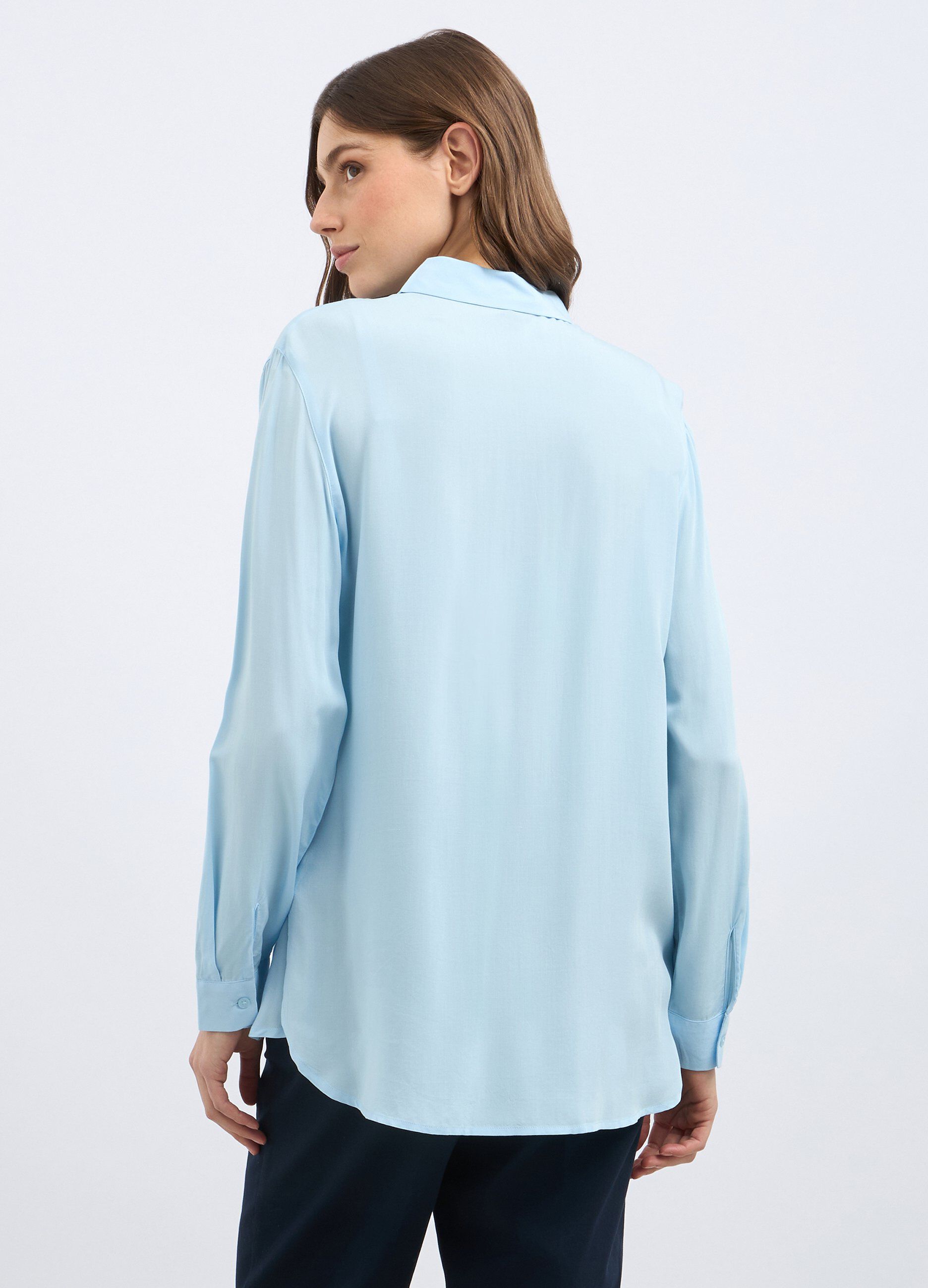 Blusa con scollo a V donna_1