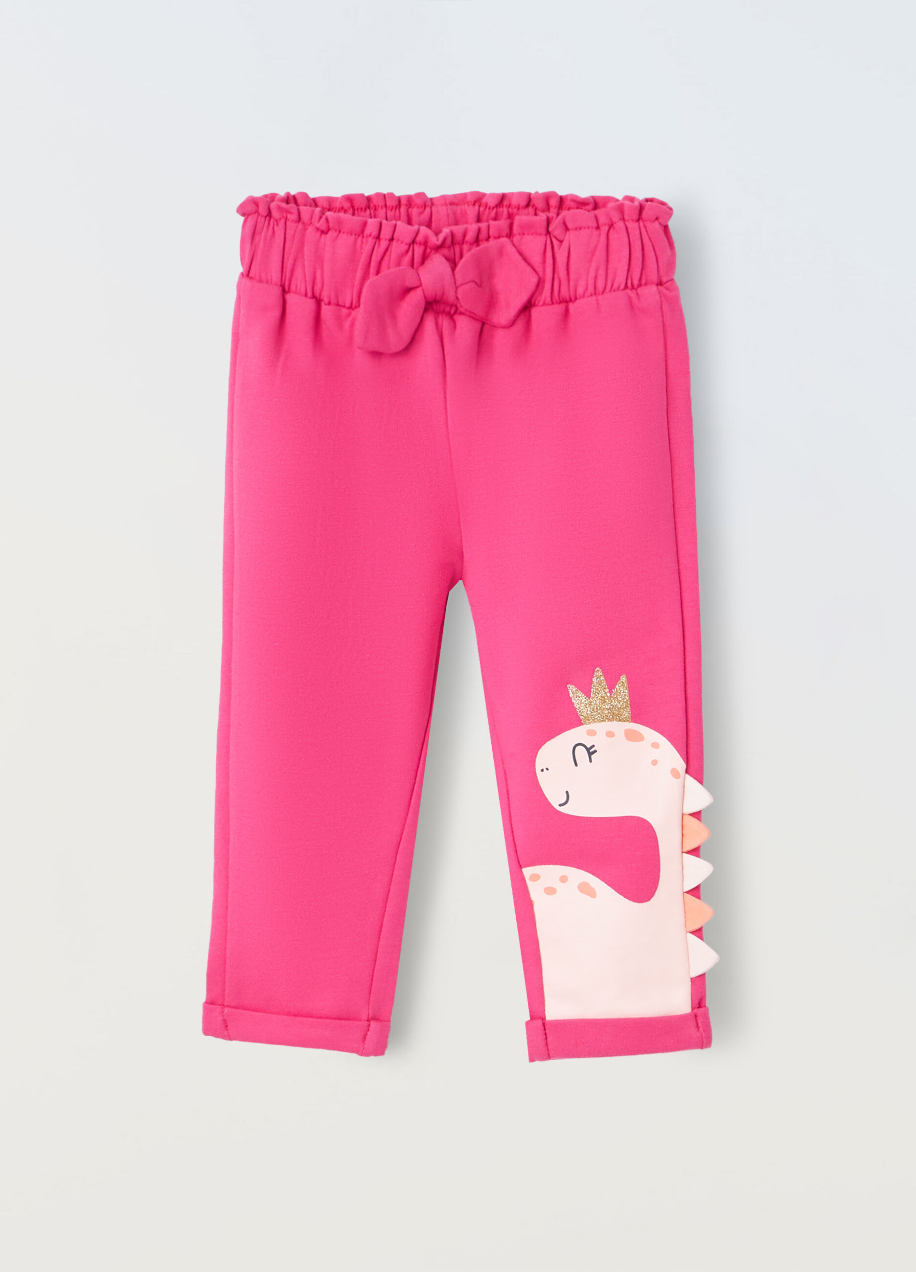 Joggers in french terry stretch neonata_0