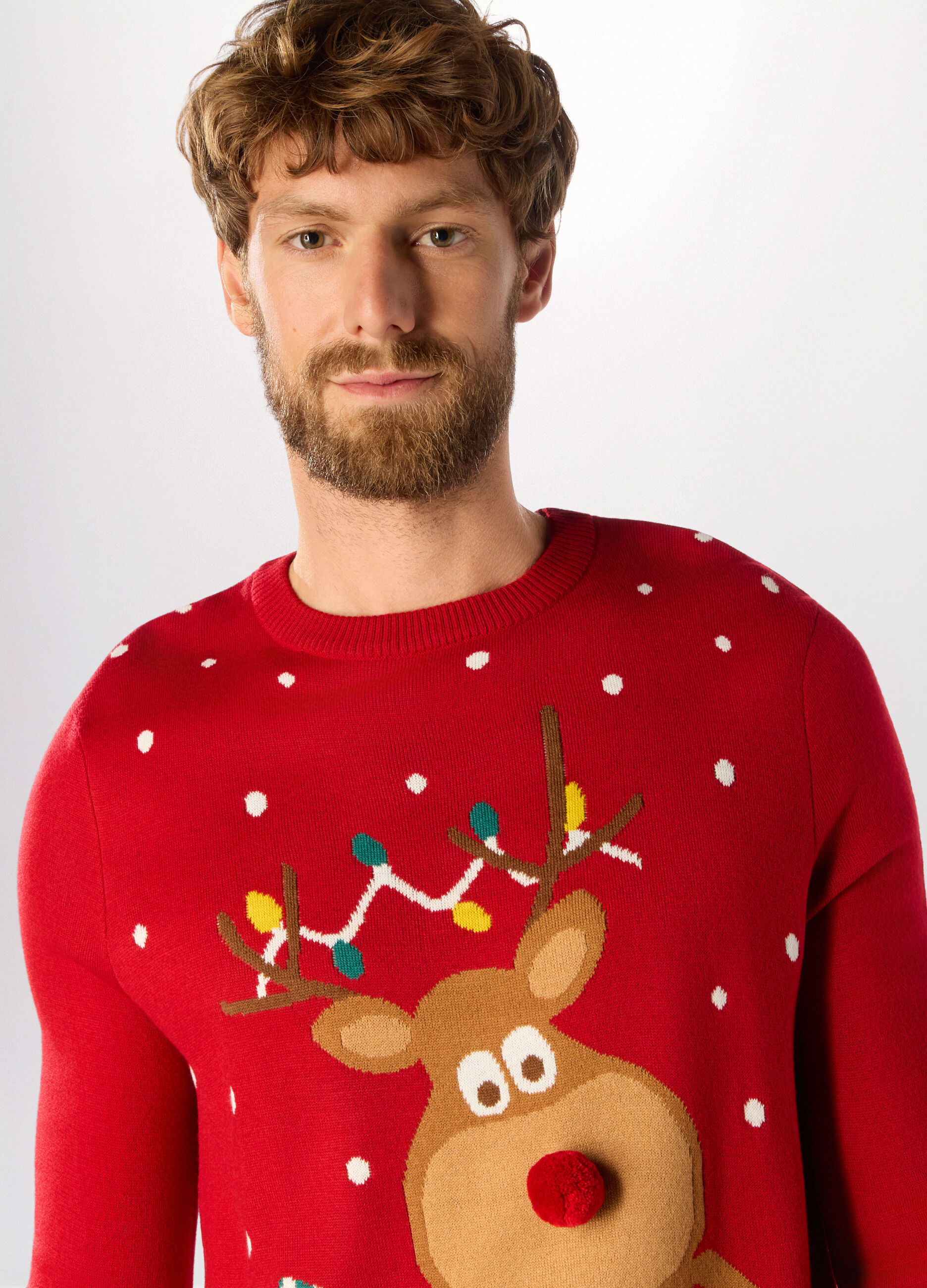 Maglione girocollo con motivo Natale uomo_2