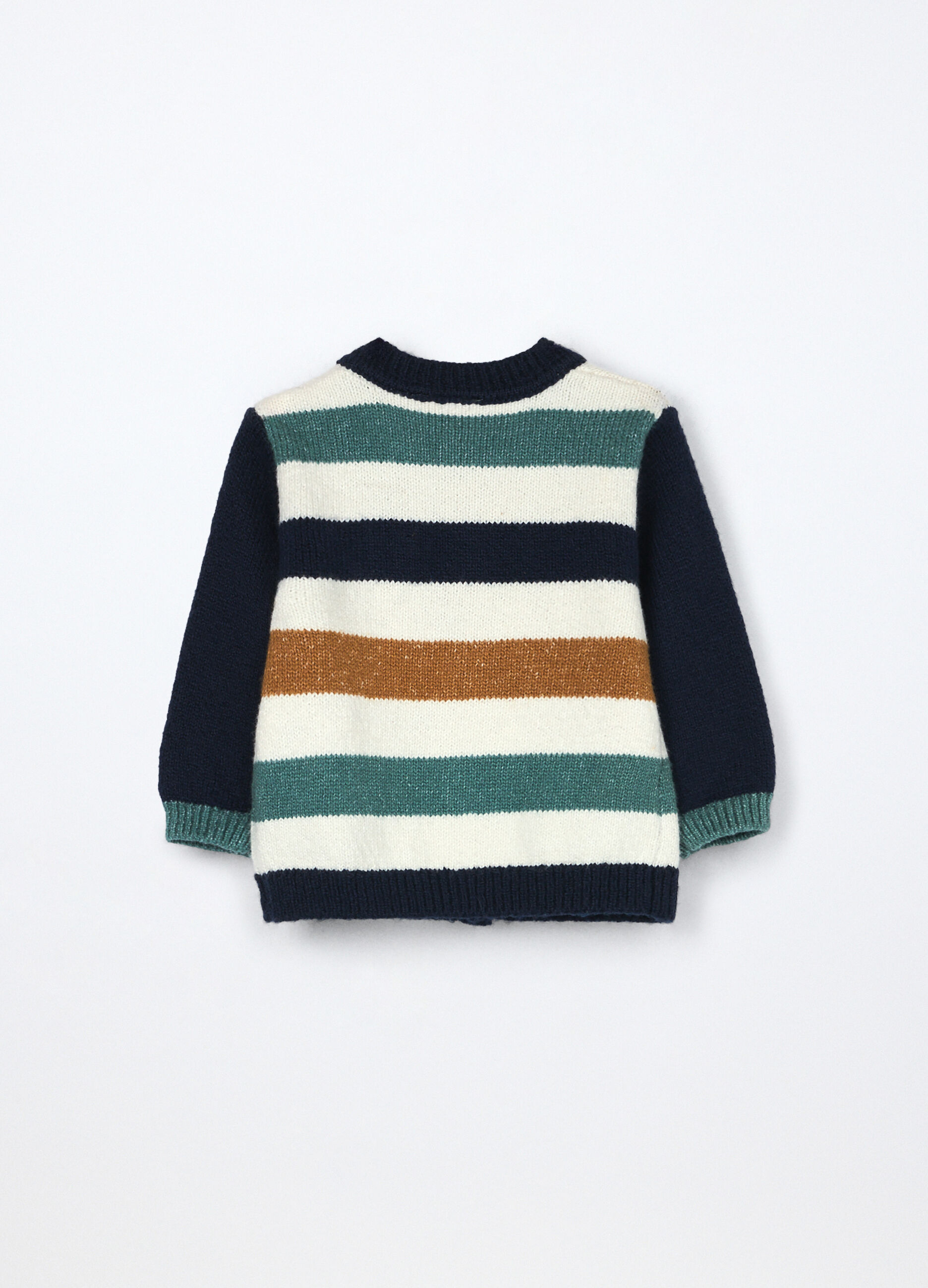 Cardigan tricot misto cotone neonato_1