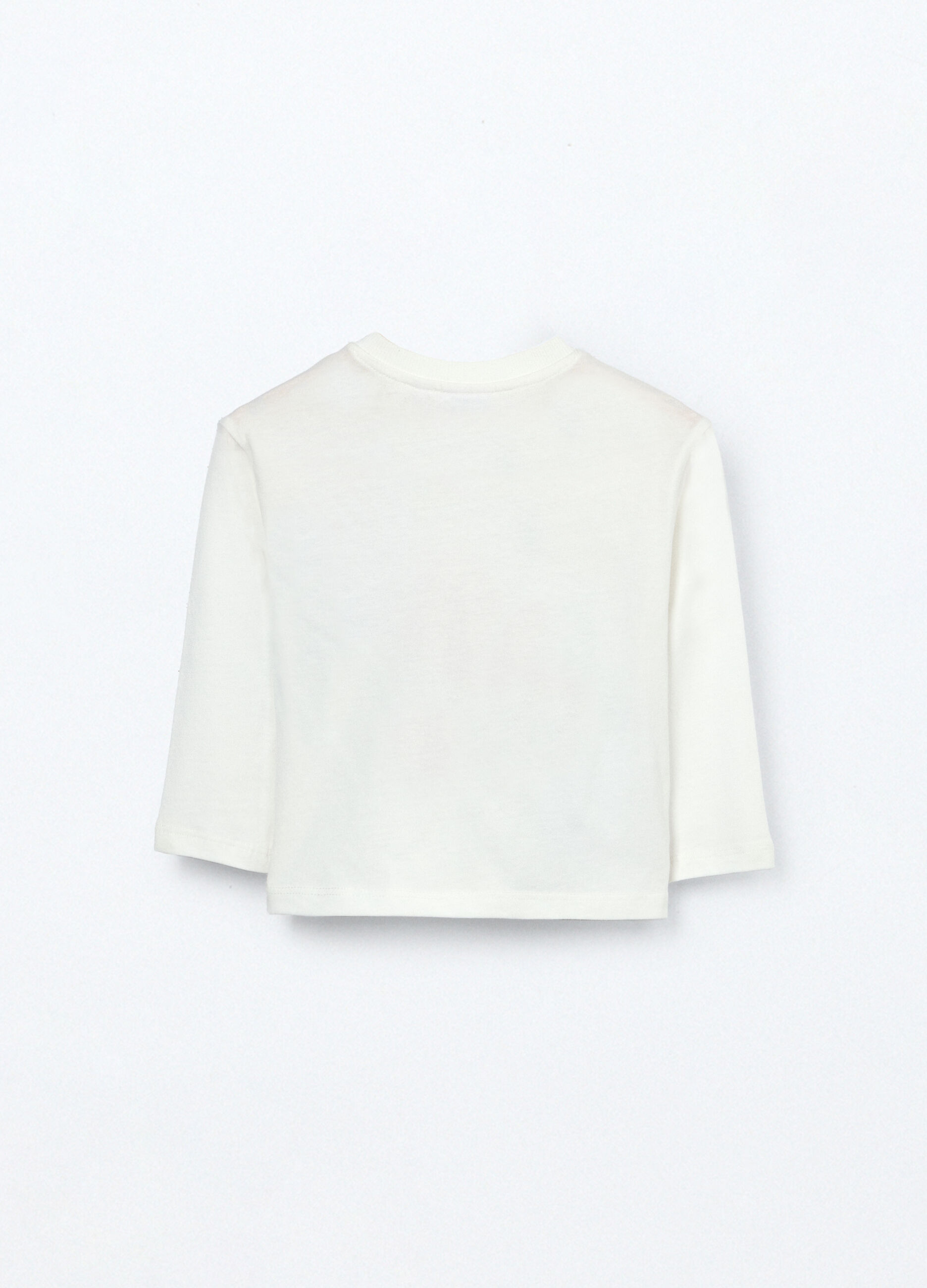 T-shirt in jersey di puro cotone neonato_1