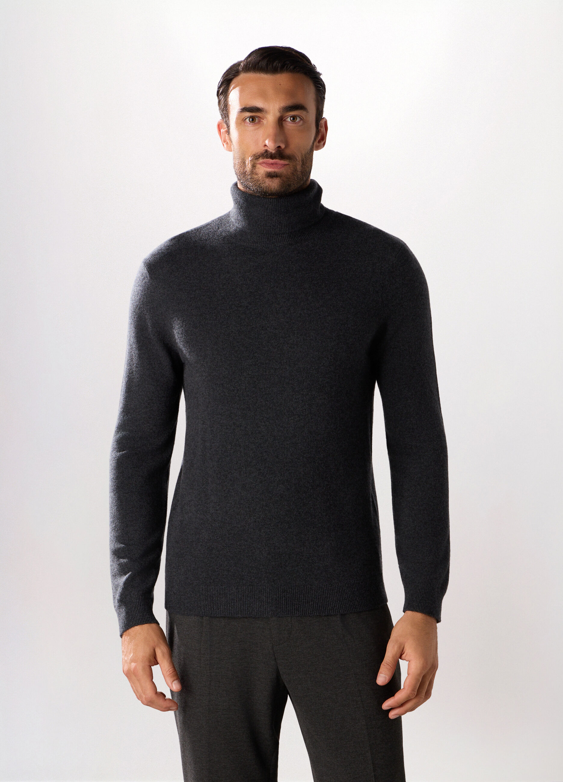 Dolcevita a maniche lunghe in lambswool uomo_0