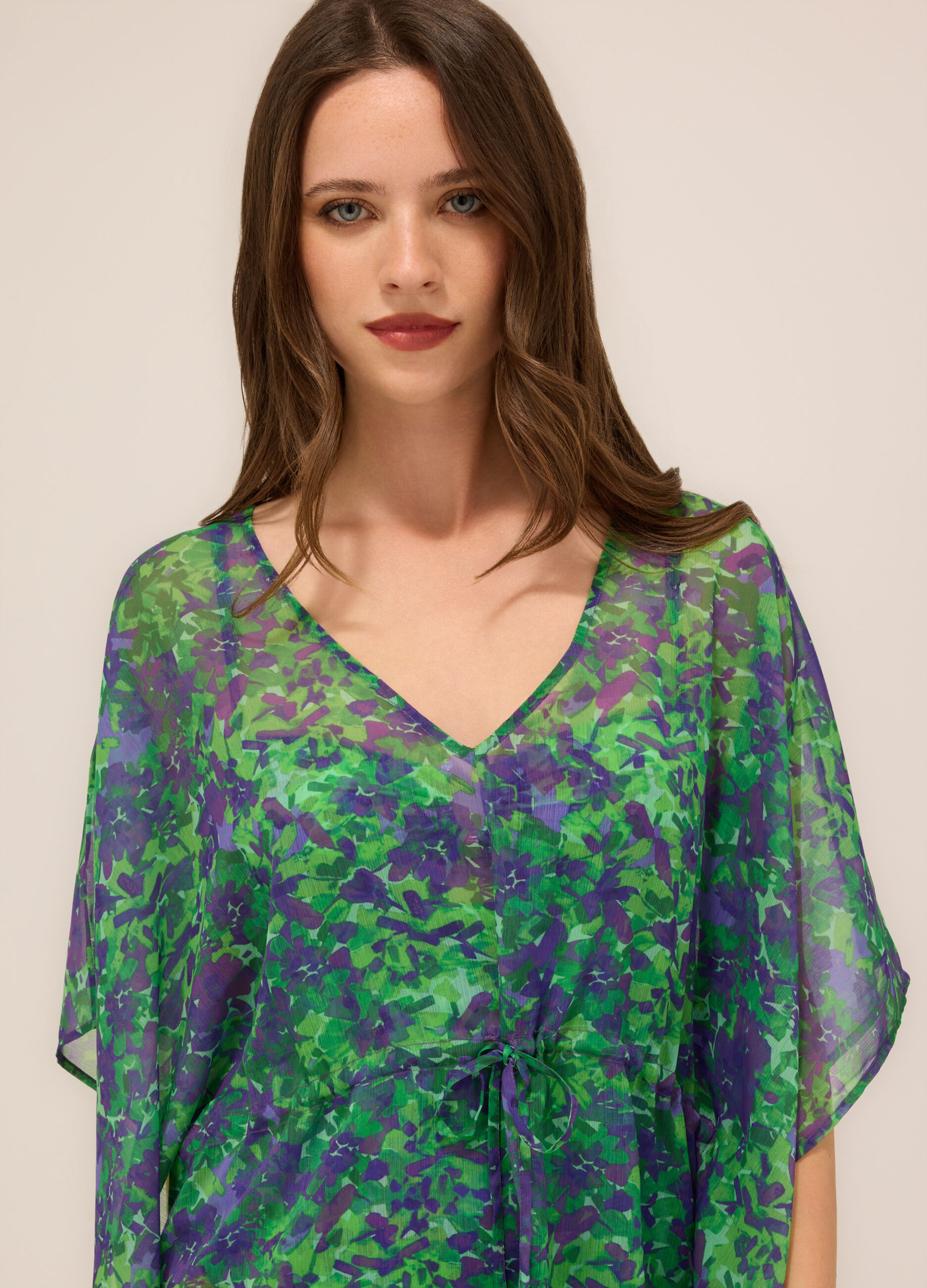 Copricostume in chiffon donna_2