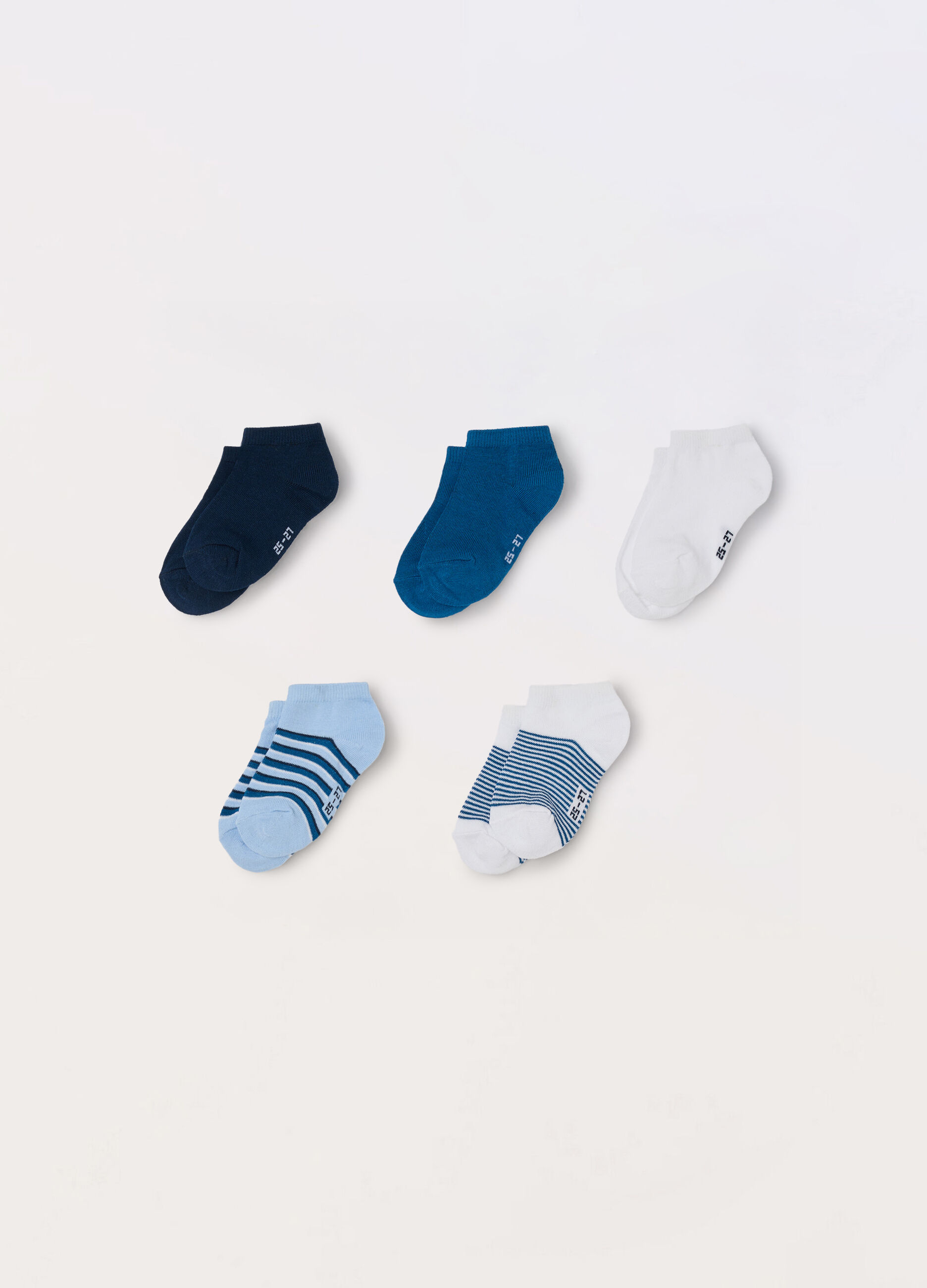Pack 5 calze corte misto cotone _0
